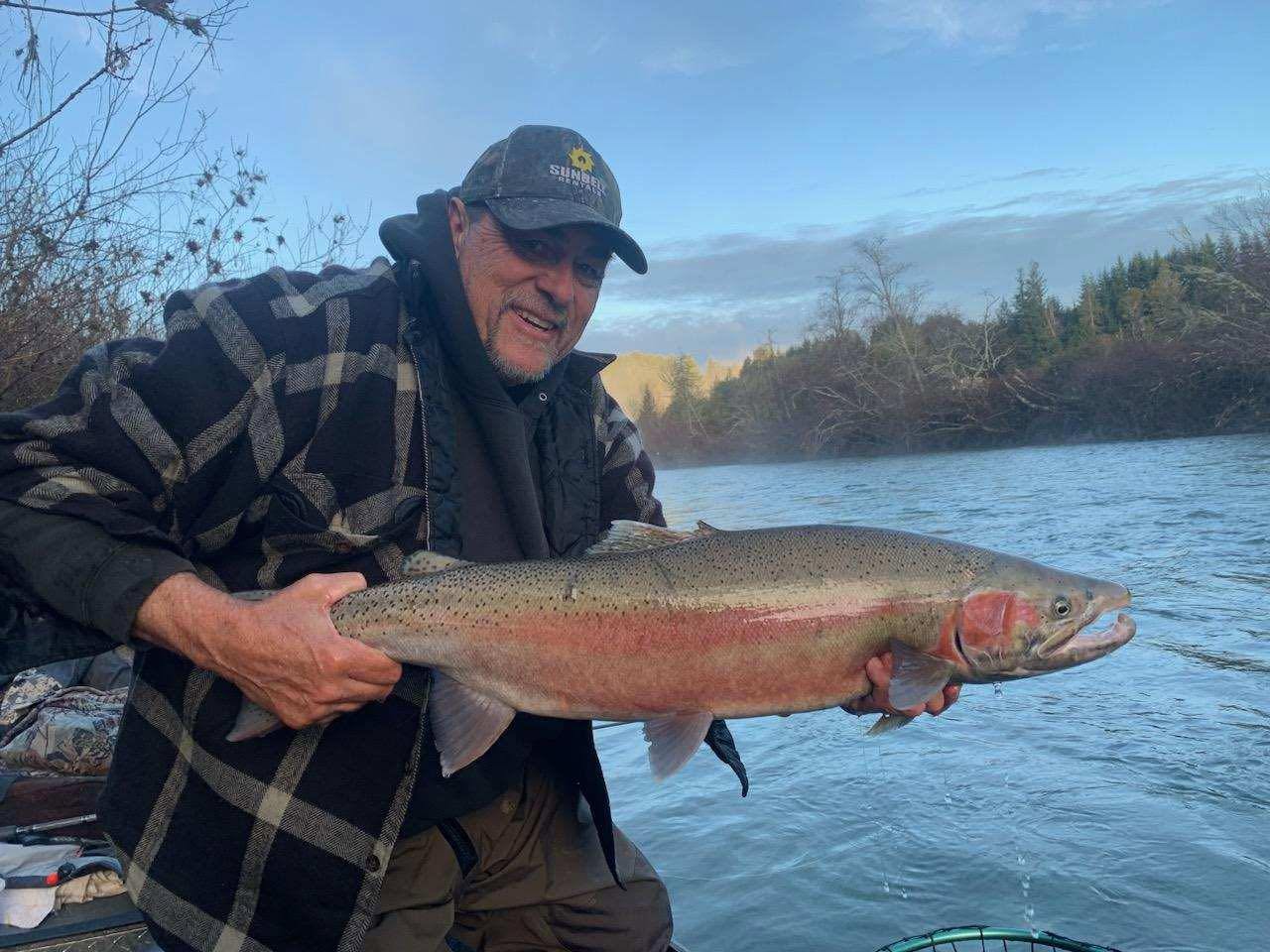 Josh Terry's 23ft Willie Predator power boat on Rogue River for salmon and steelhead fishing trips