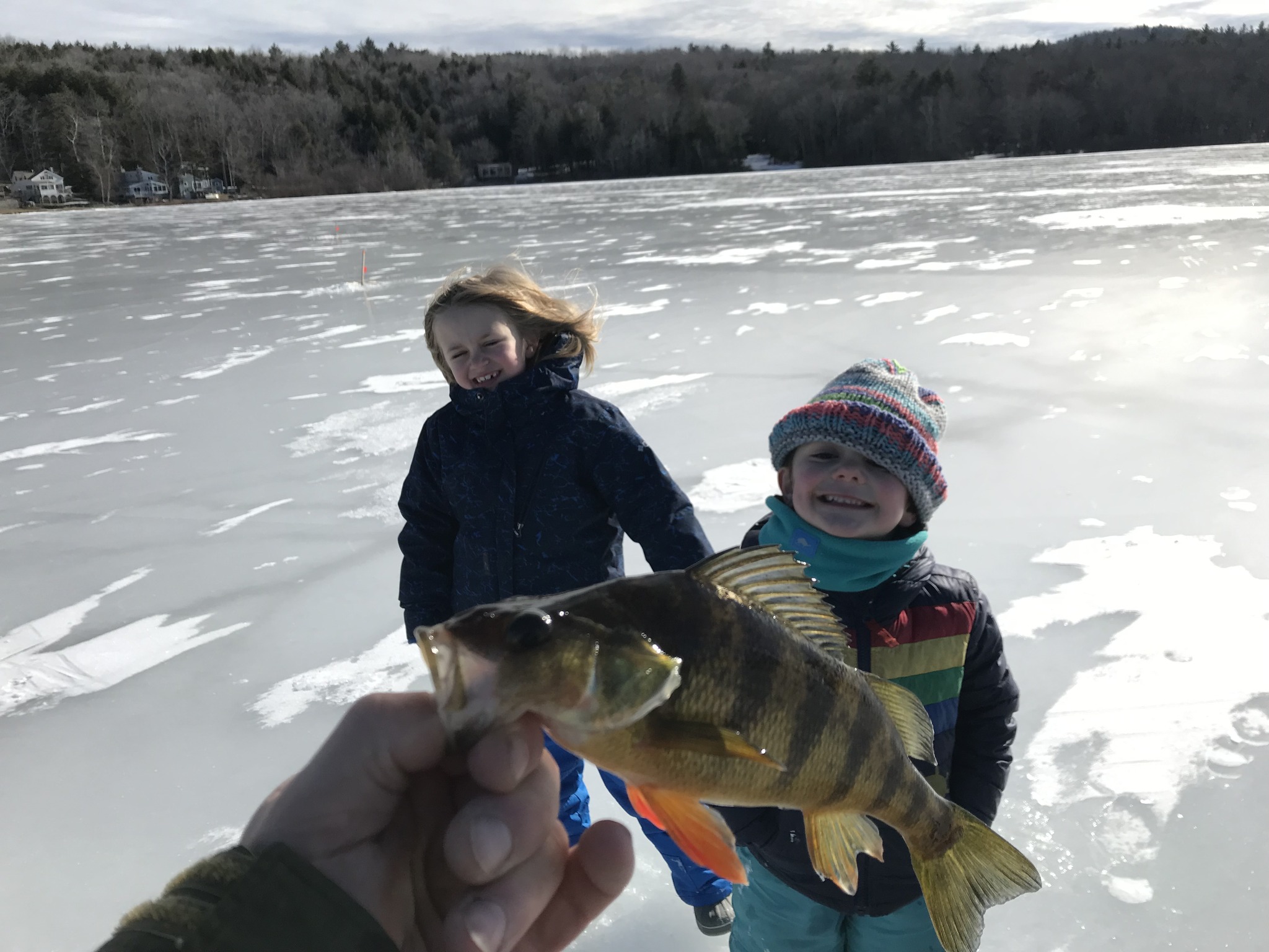Two people fishing in Brattleboro