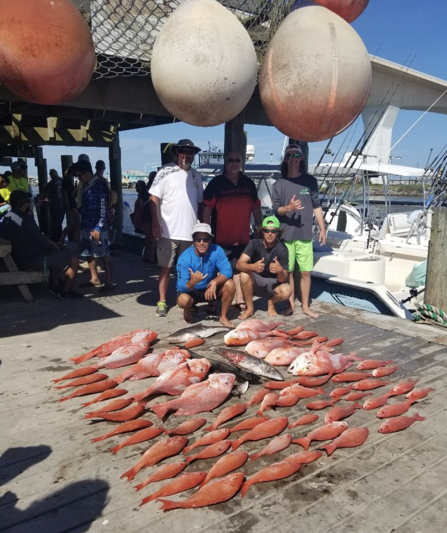 Four people fishing in TX