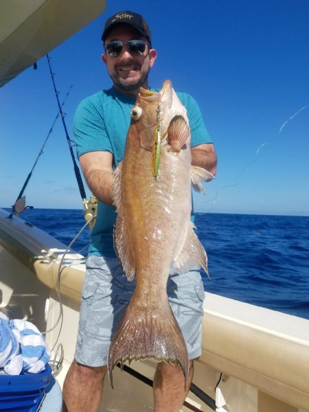 A person fishing in Sarasota, Florida