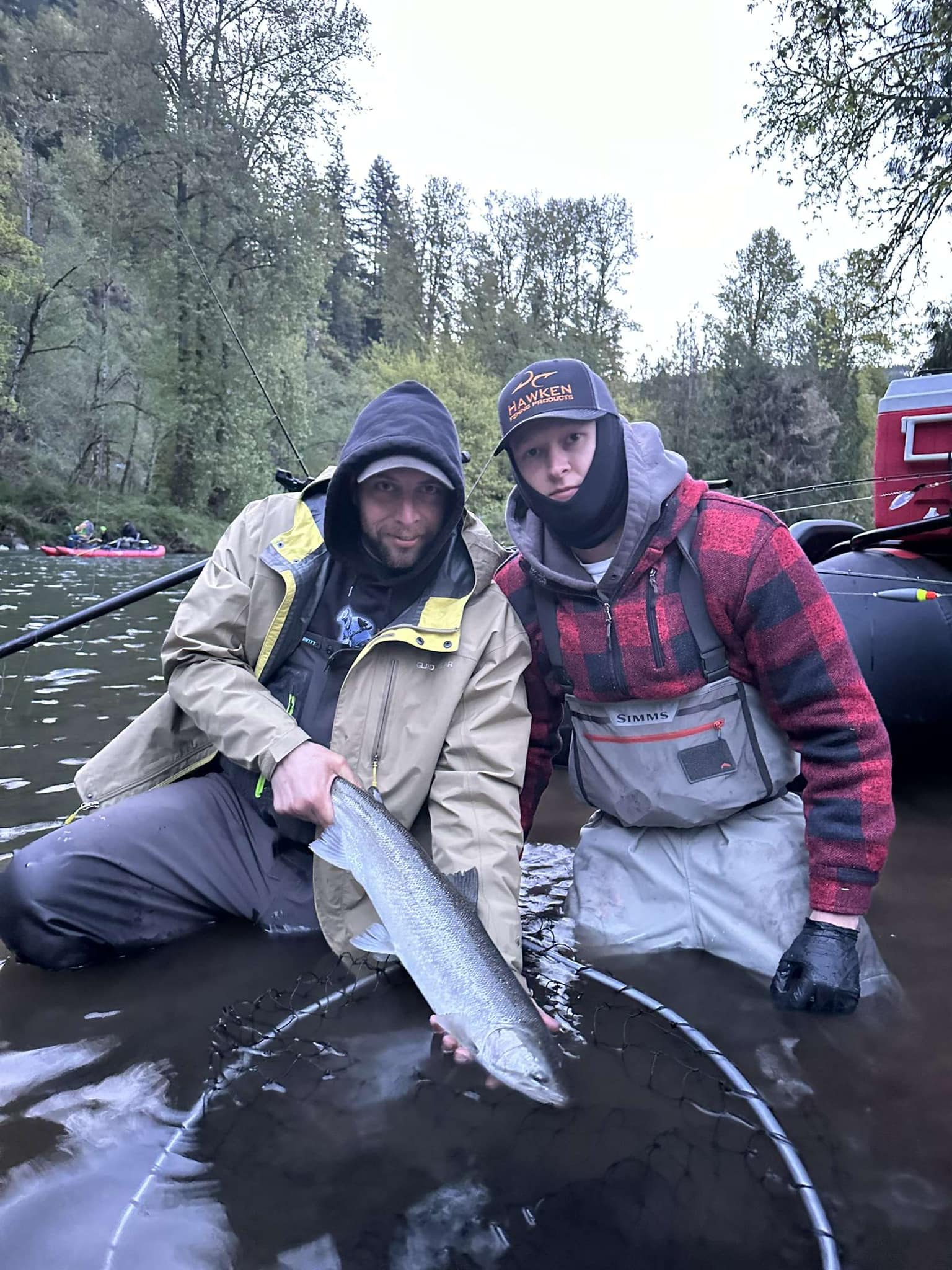 Two people fishing in WA