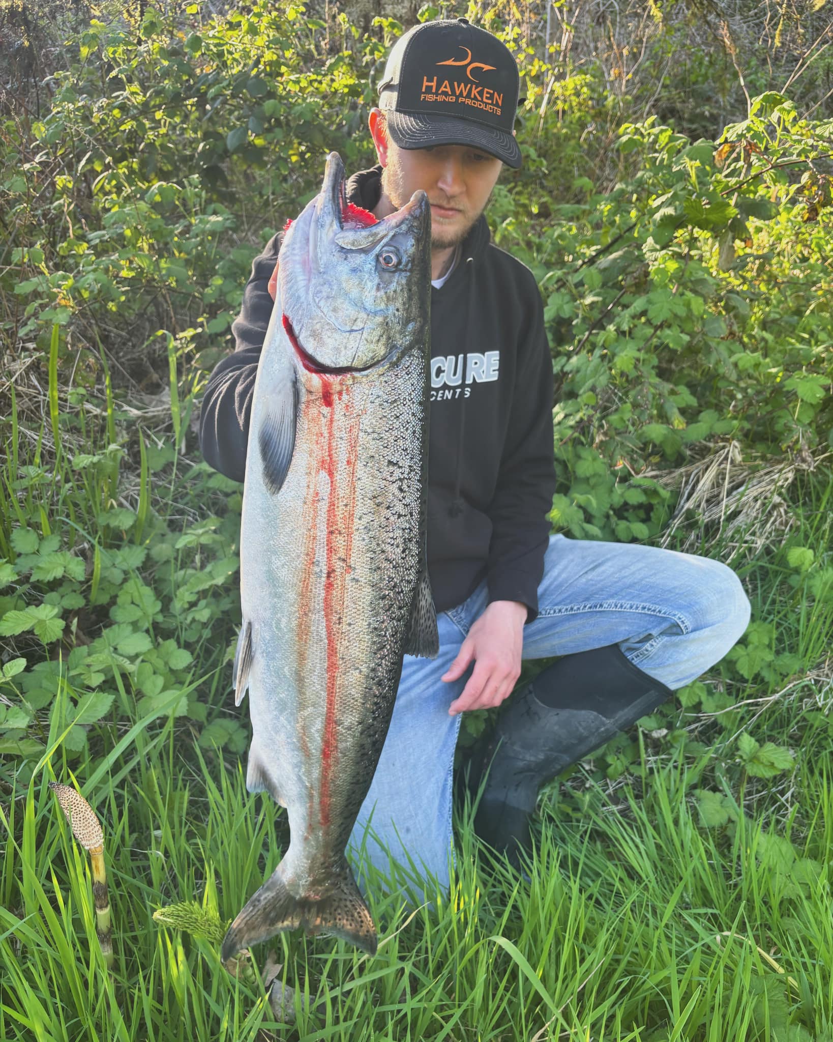One fisherman in Kalama with their fishing gear