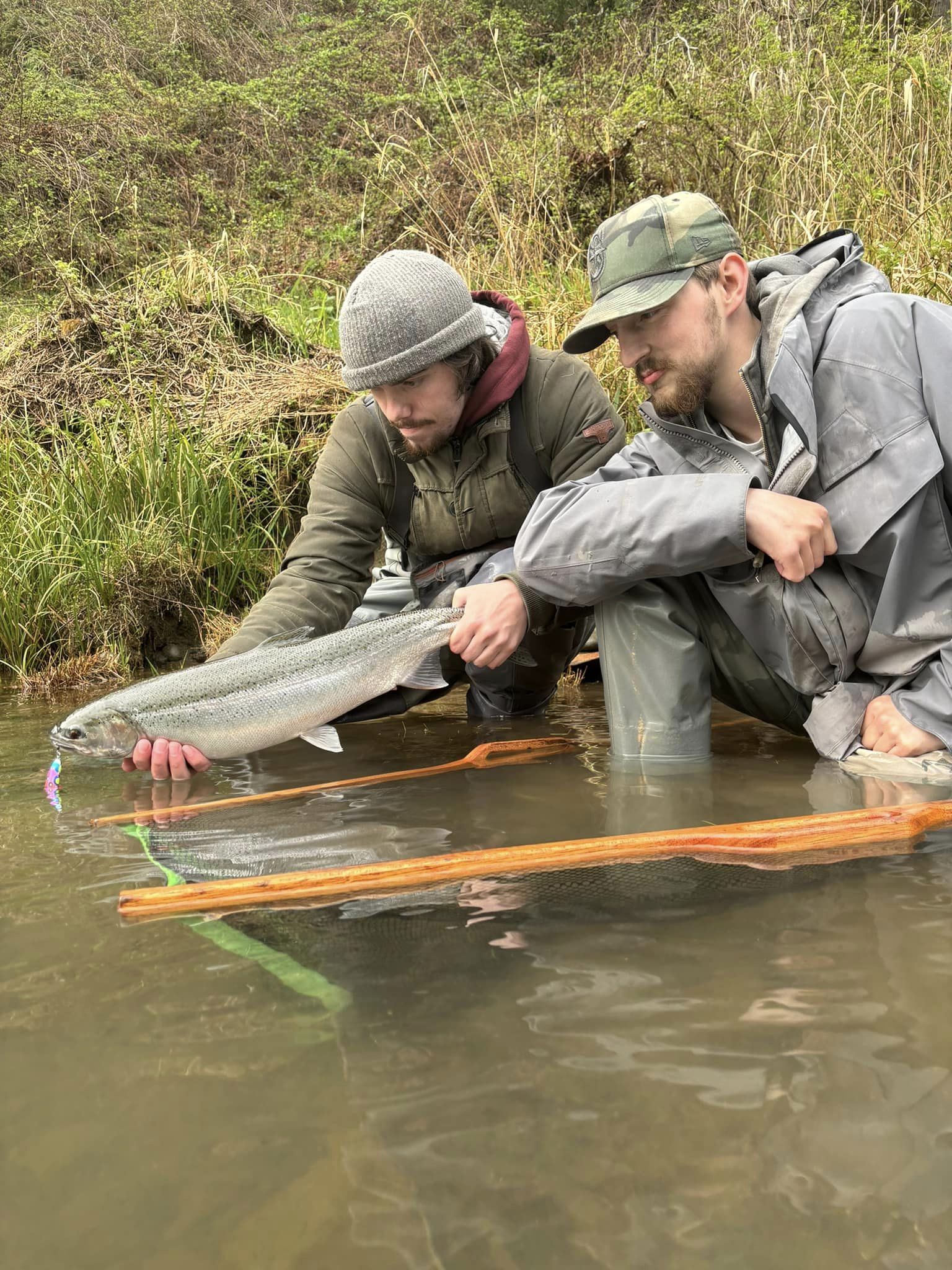 A single rainbow trout caught in Kalama
