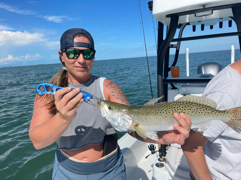 Spotted Weakfish, 21 inch fish, caught by one person in Islamorada