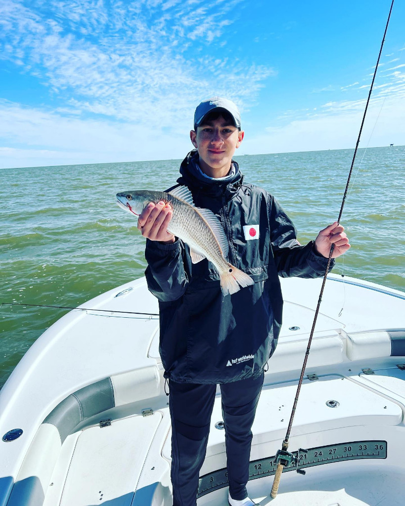 Redfish caught by angler in League City