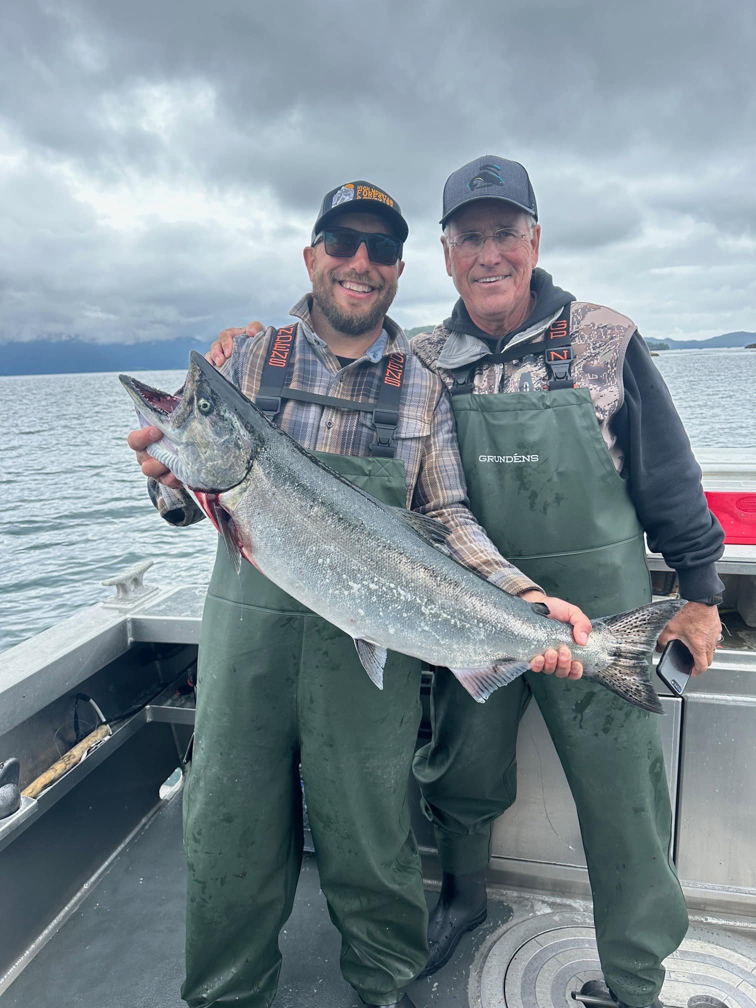 A big fish caught while fishing in Alaska