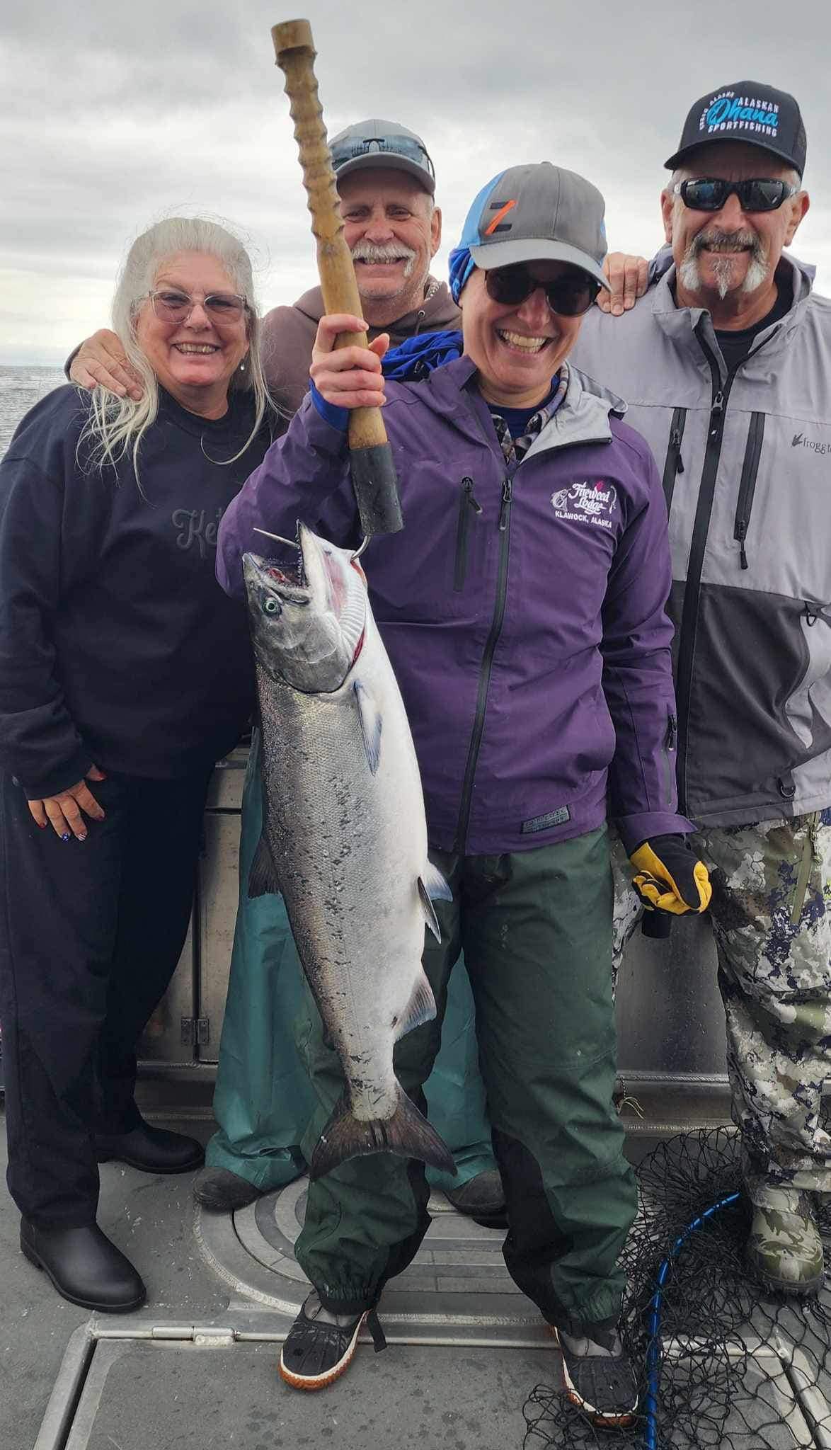 Coho salmon, 26 inches, fishing in Craig