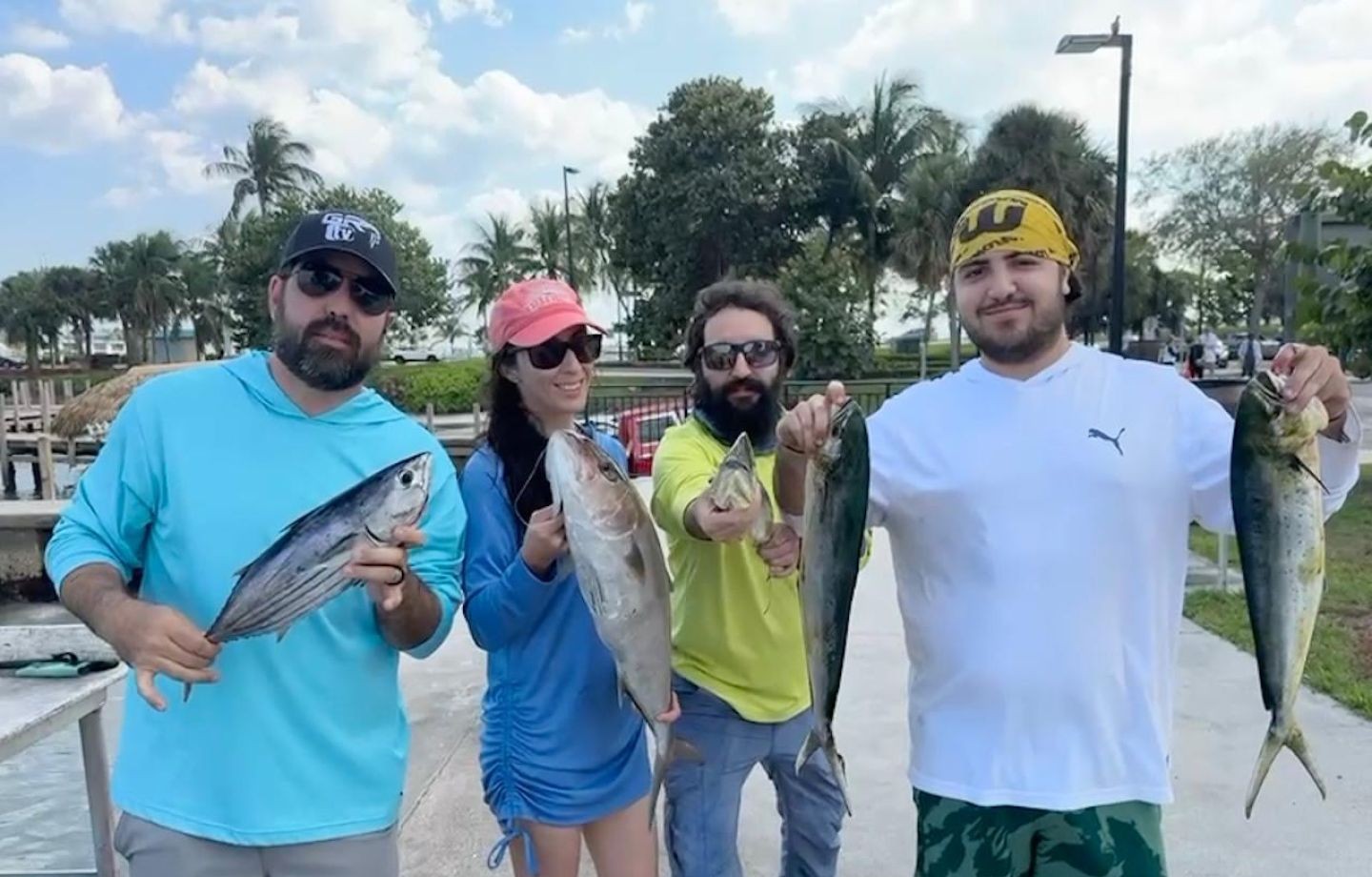 4 anglers fishing in West Palm Beach