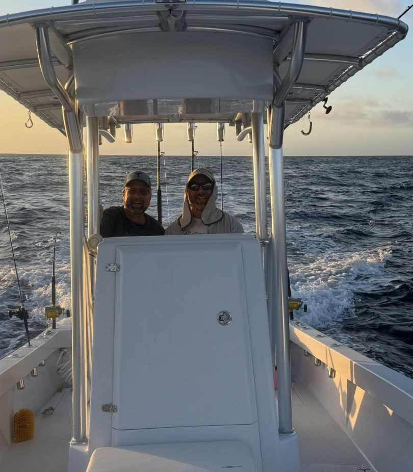 Two anglers fishing in West Palm Beach