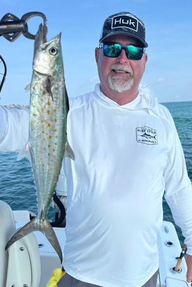 Spanish mackerel caught on fishing charter in Cape Coral FL