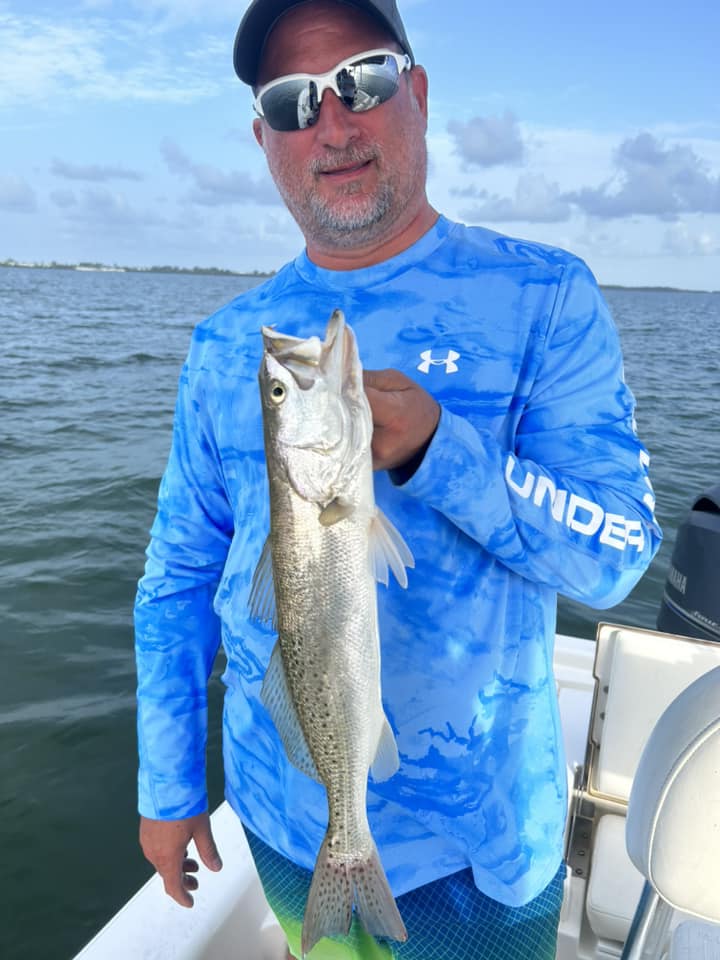 Spotted weakfish caught at Nokomis Boat Ramp