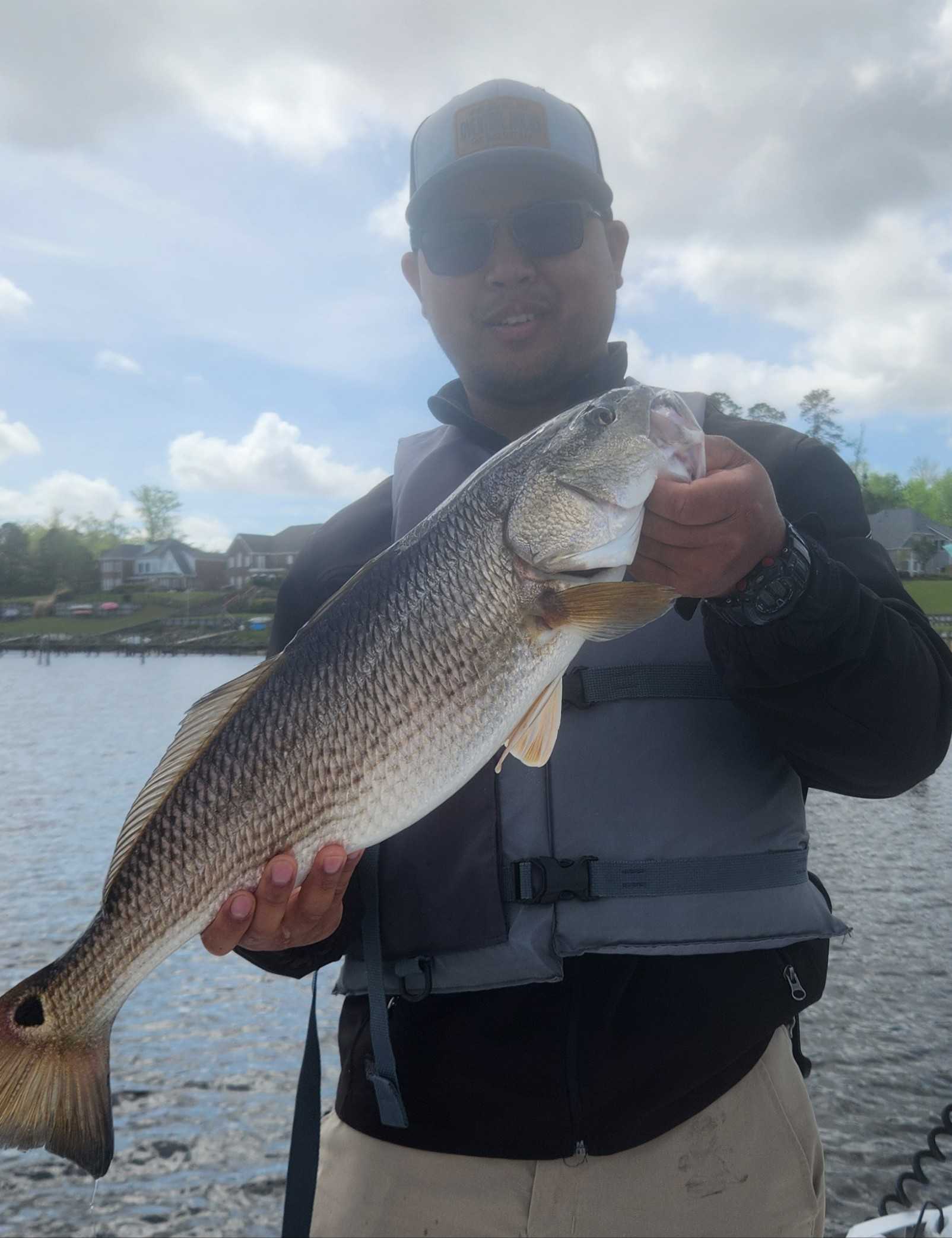 A redfish caught in Oriental