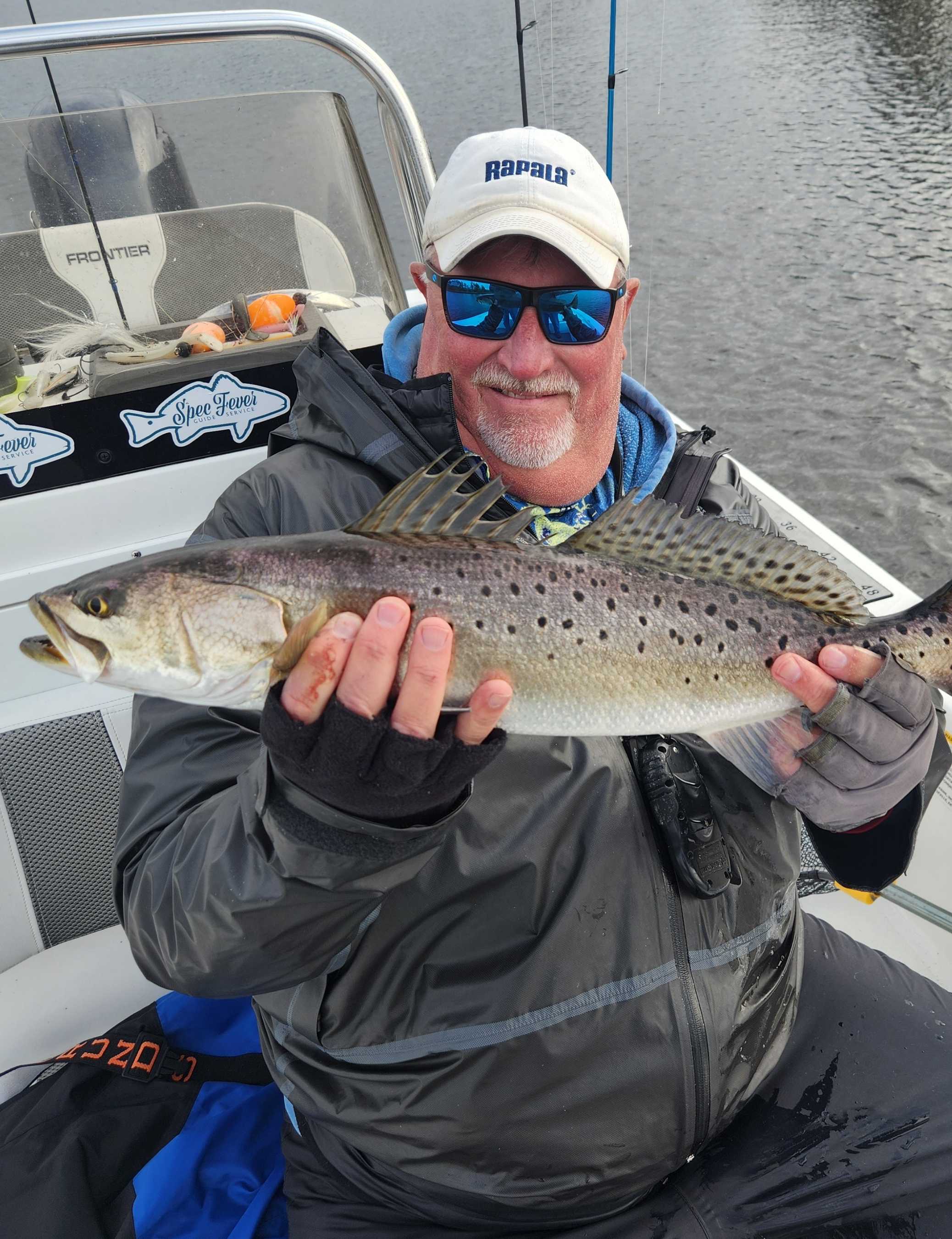 Spotted Weakfish caught while fishing in NC