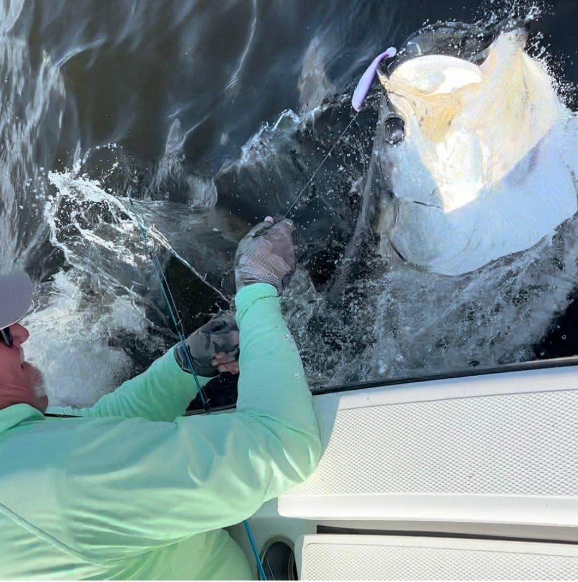 Tarpon fishing charter in Neuse River NC with Captain Gary - 8 hour private backcountry trip