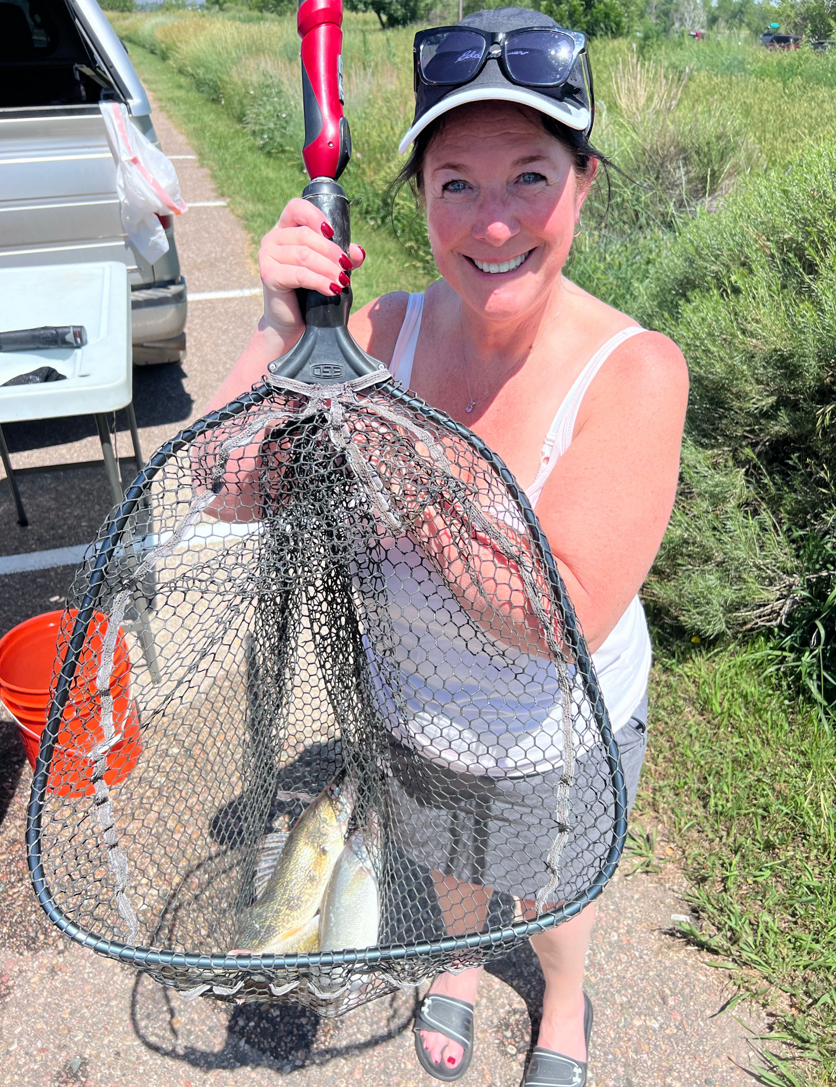 Angler with fishing rod in Colorado