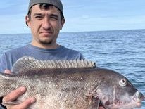 One person fishing in NJ