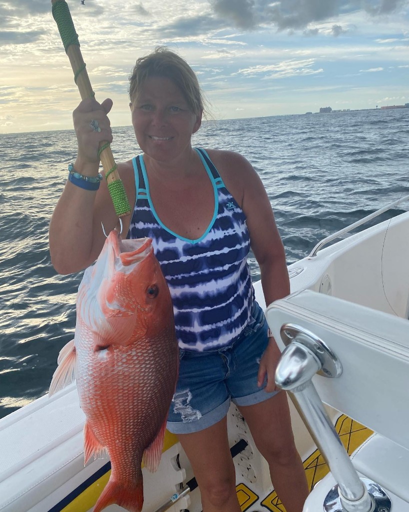 Grey Snapper, a 20-inch fish caught in FL