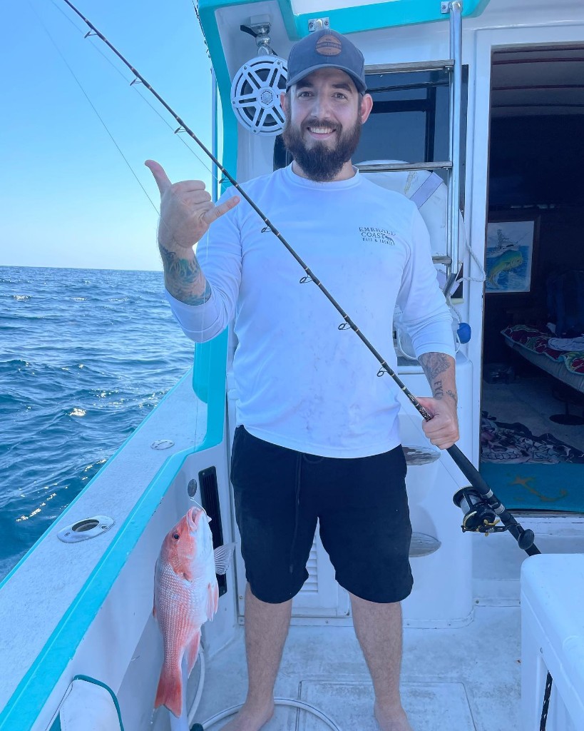 Angler with 12-inch catch at Fort Walton Beach