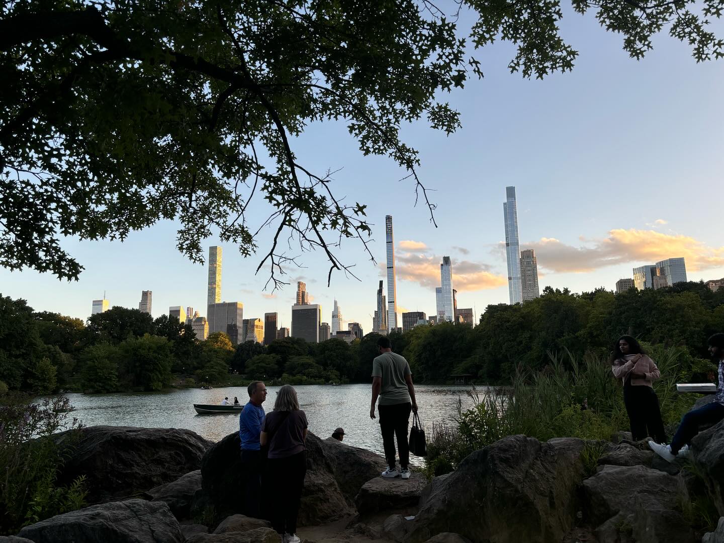 Two people fishing in New York