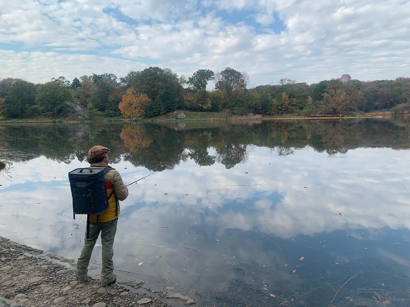 Guided catfish fishing at Harlem Meer in Central Park with licensed NYC fishing guide