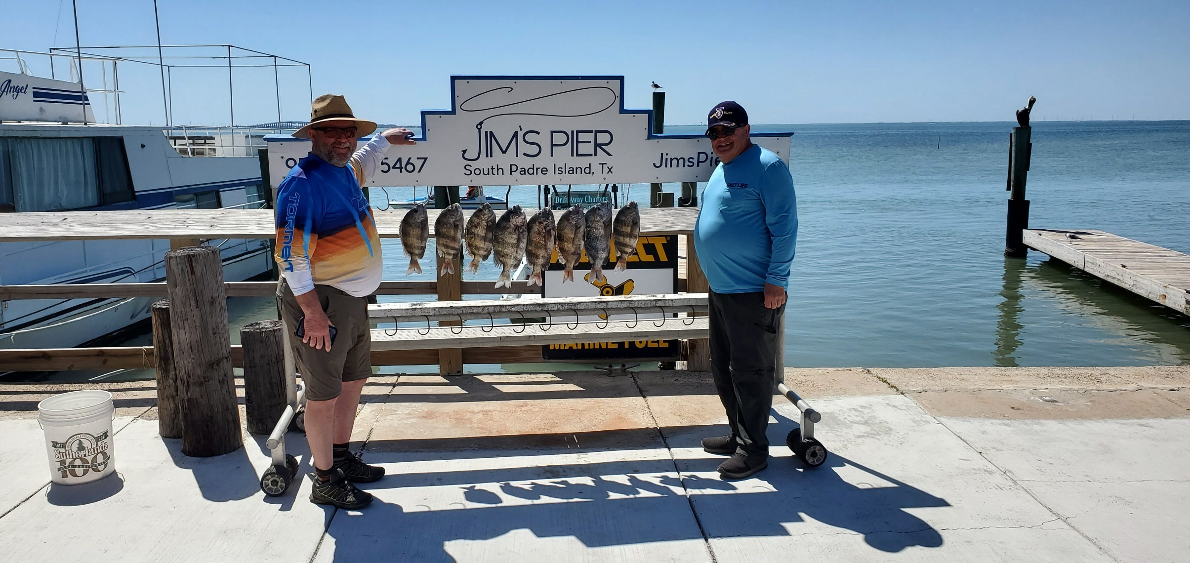 Two people enjoying a day at South Padre Island