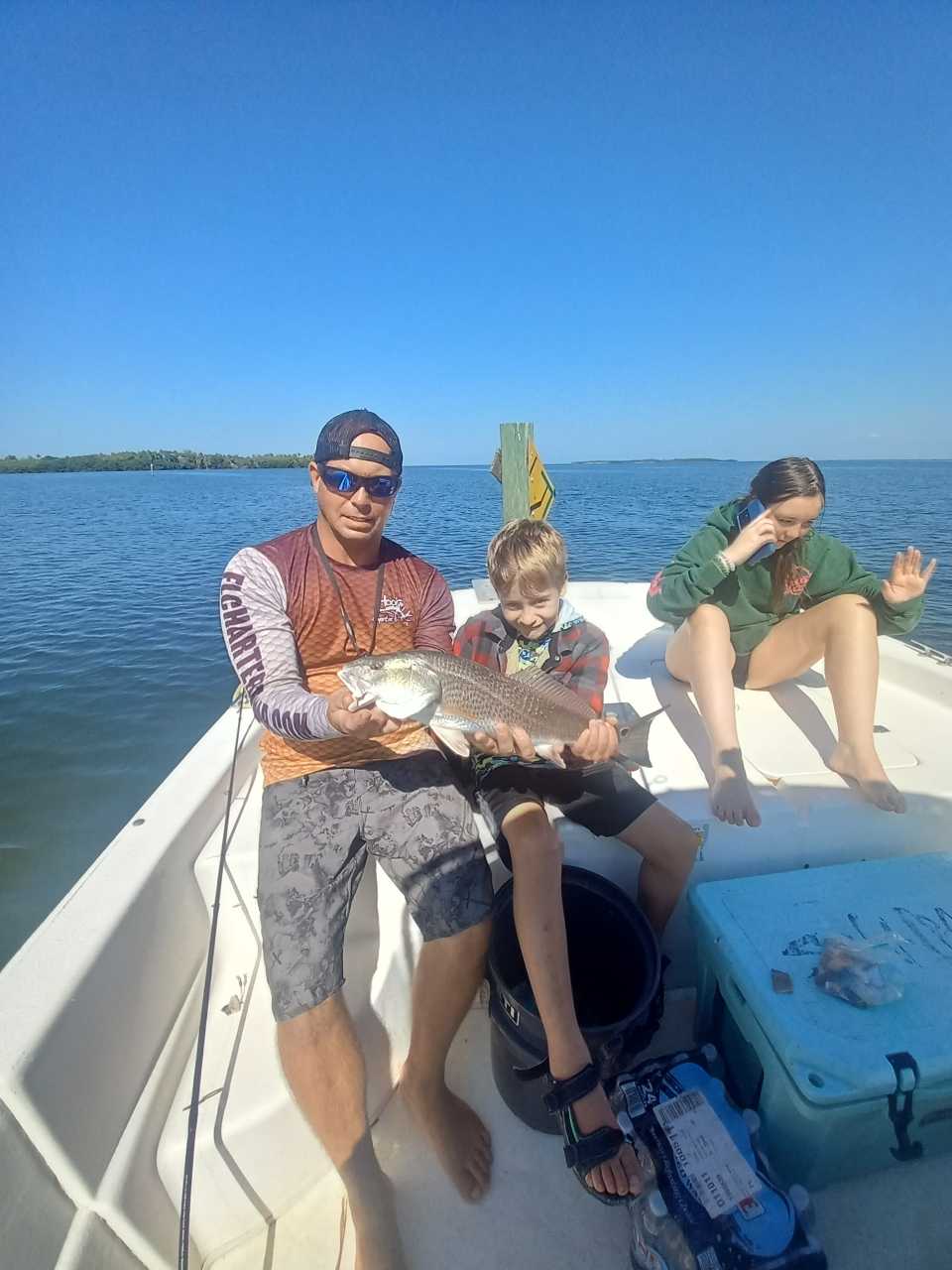 Redfish caught by 3 people in Cedar Key