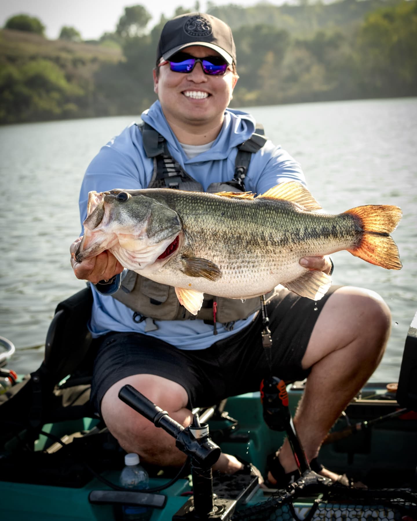 Large bass held after successful fishing trip in Collinsville TX