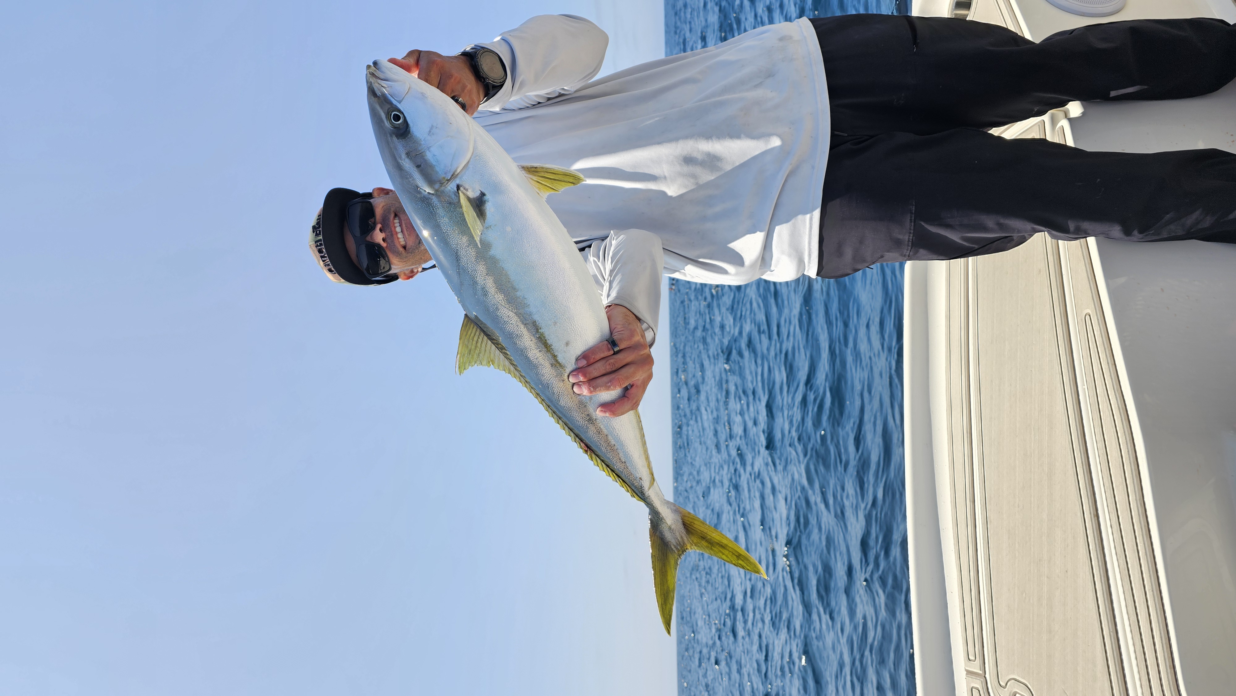 Yellowtail Amberjack caught during fishing trip in Garden Grove CA