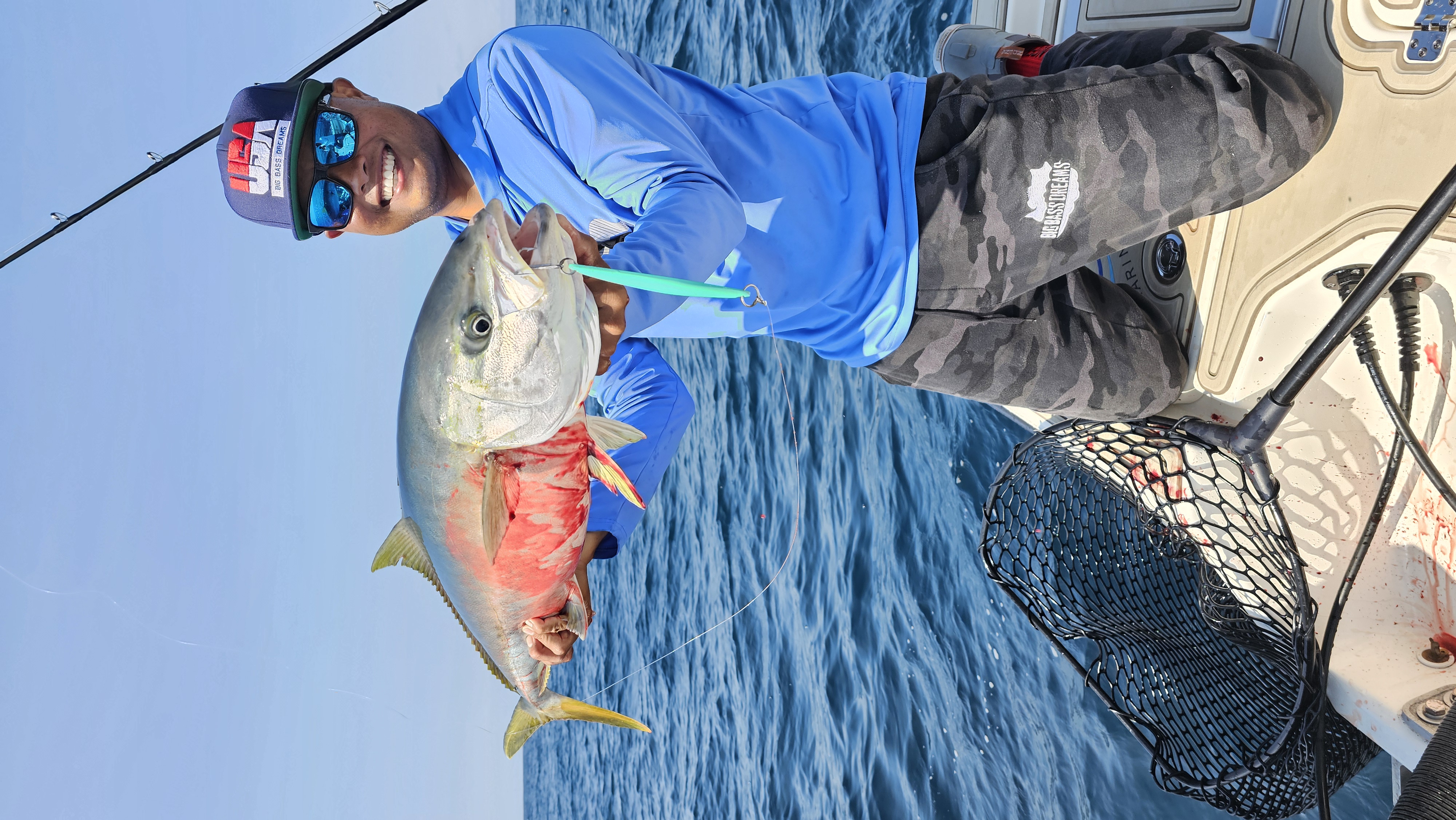 Yellowtail Amberjack caught during fishing trip in Garden Grove CA