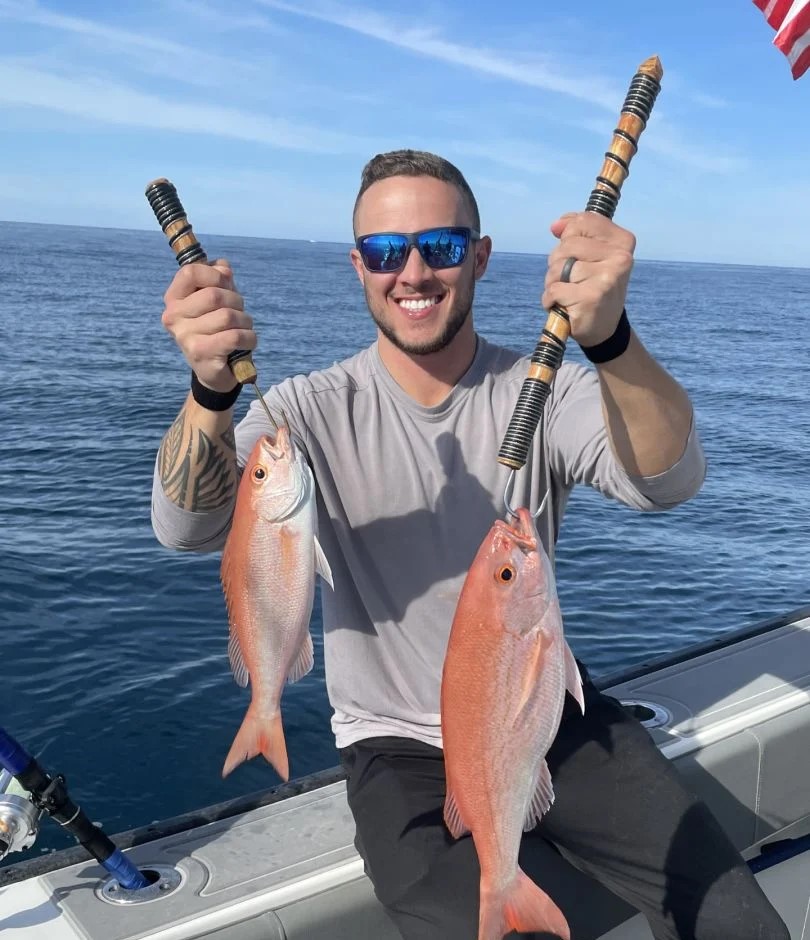 Two fish caught while fishing in Fort Walton Beach