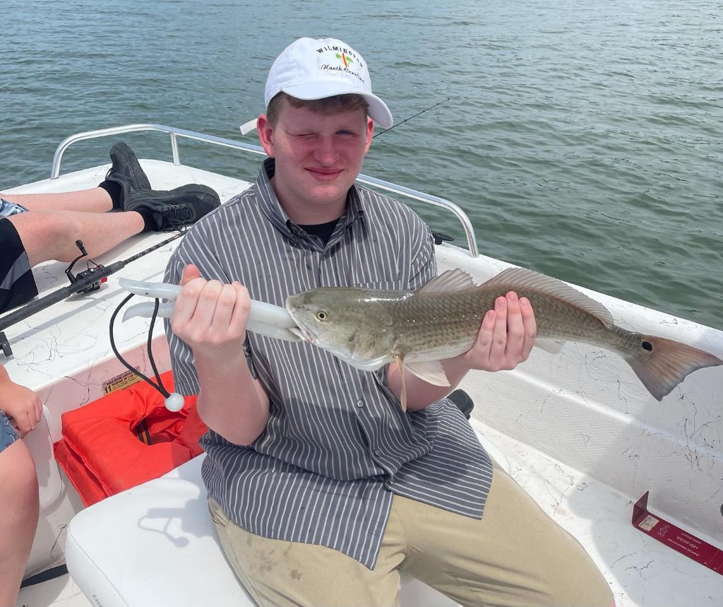 Redfish, 21 inches, caught at Wrightsville Beach
