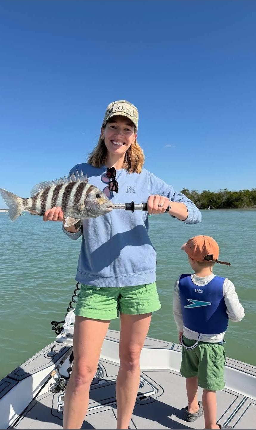 Sheepshead fish caught while fishing in Bonita Springs FL
