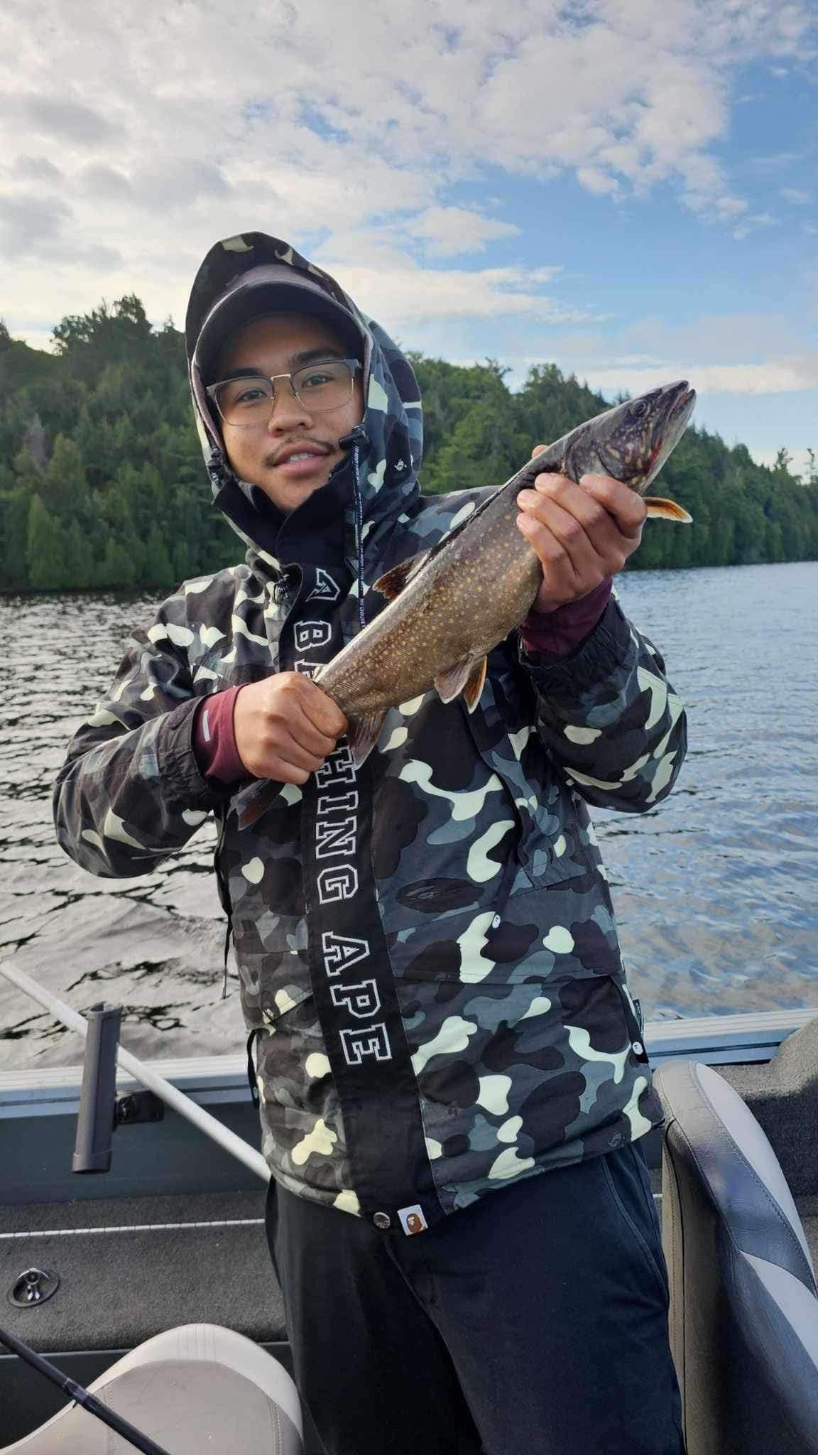 Angler fishing in L'Amable