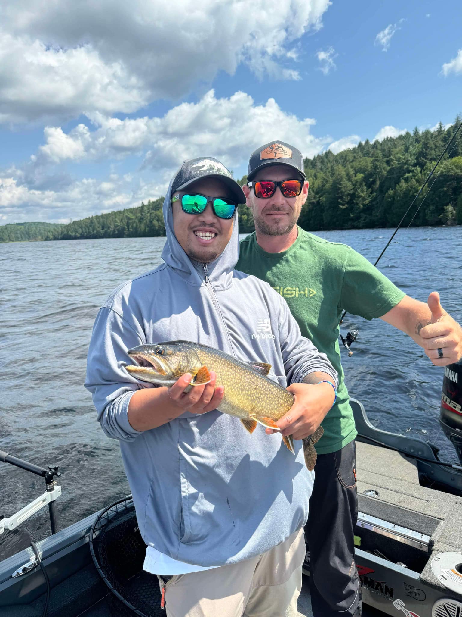 One lake trout caught in ON while fishing