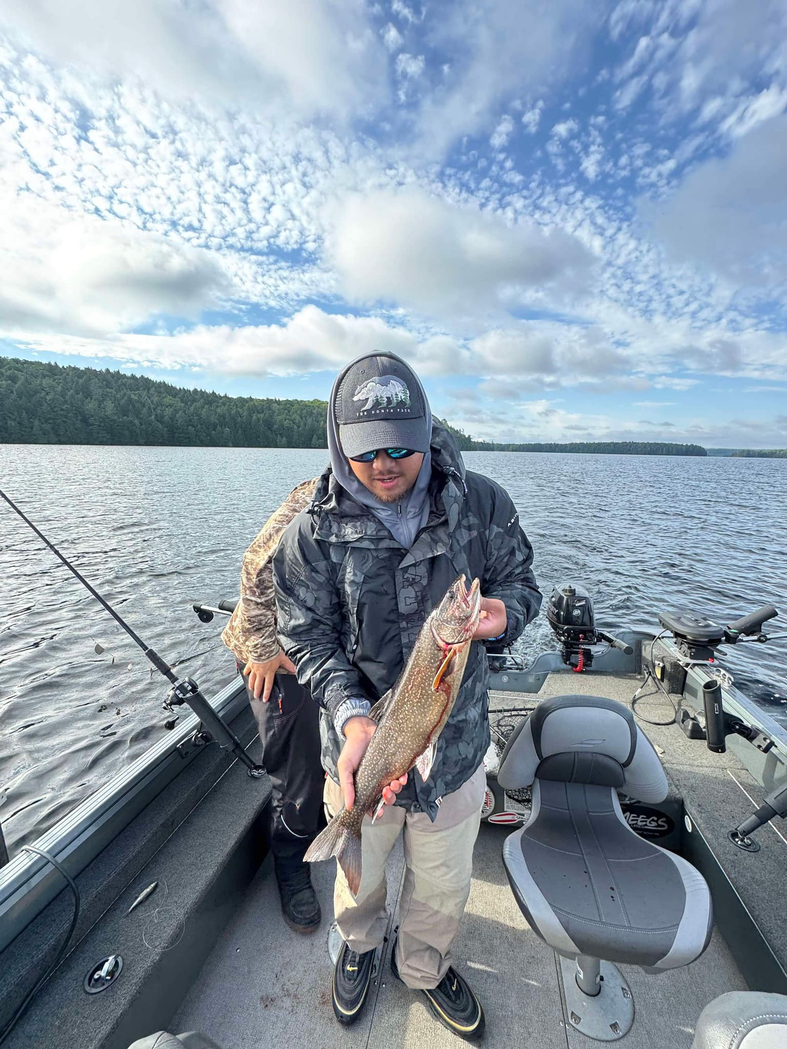 Angler holding big fish in Ontario