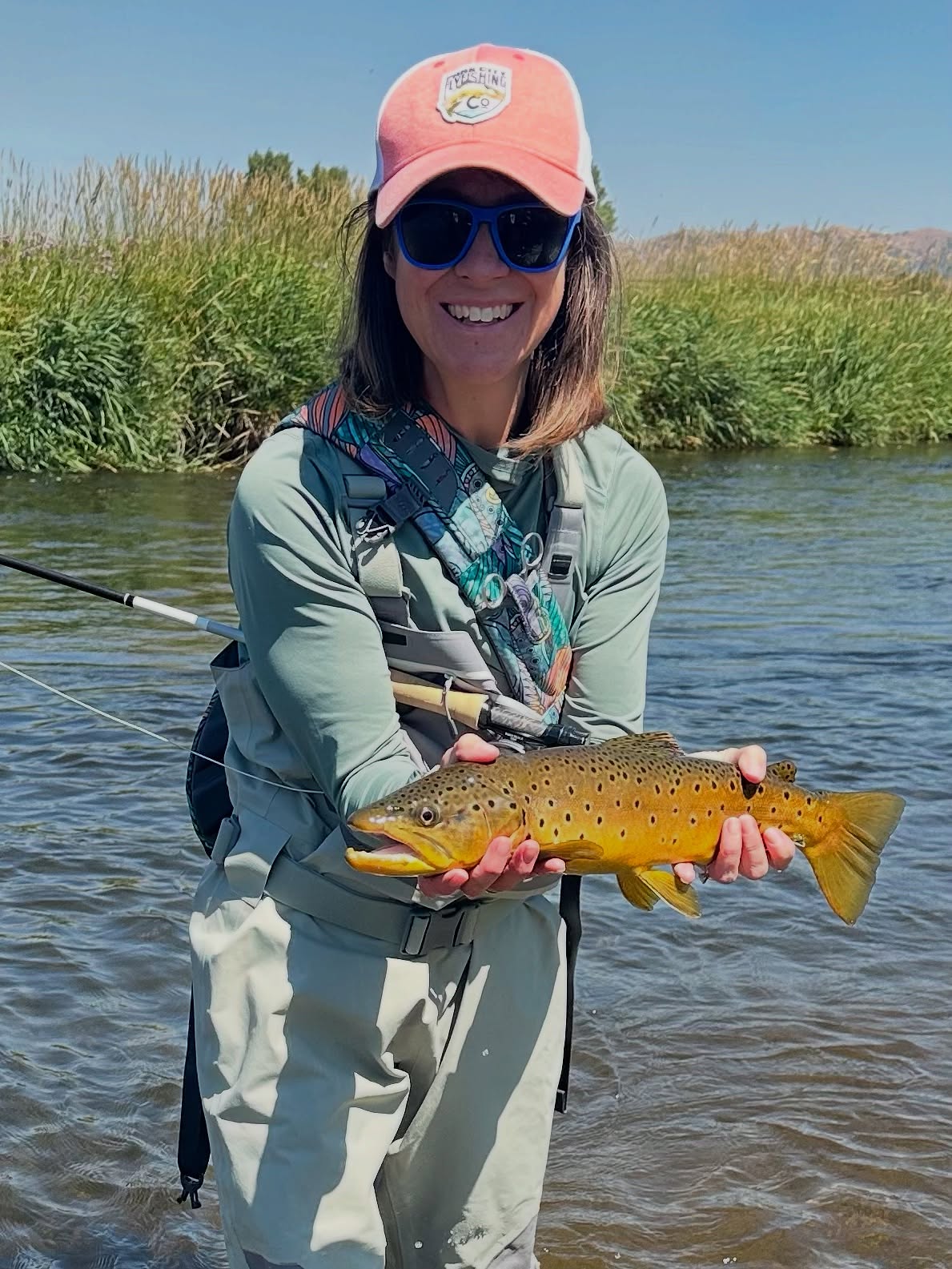 Brown trout caught while fishing in Park City UT