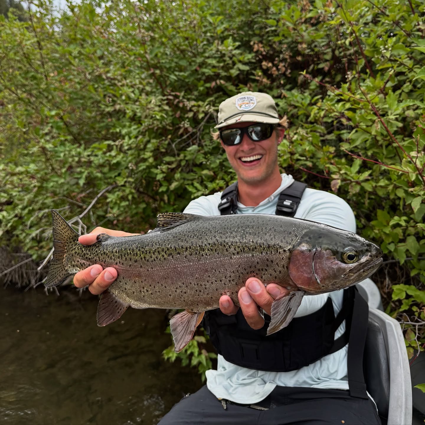 Rainbow trout catch in Park City UT fishing excursion
