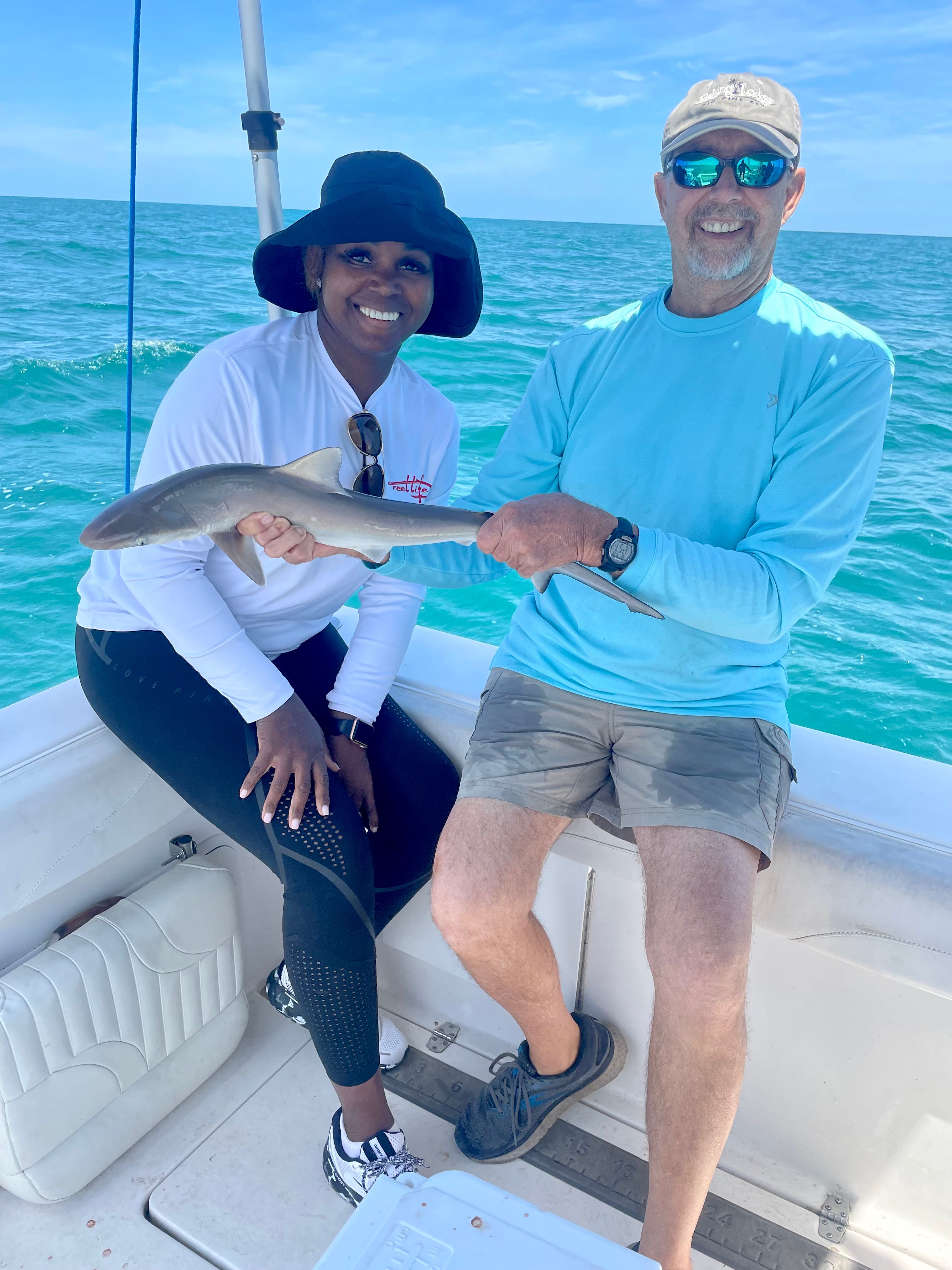 Caught a 15-inch Picked Dogfish in Tierra Verde