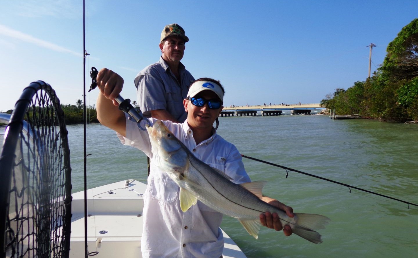 Two people fishing in Fort Myers
