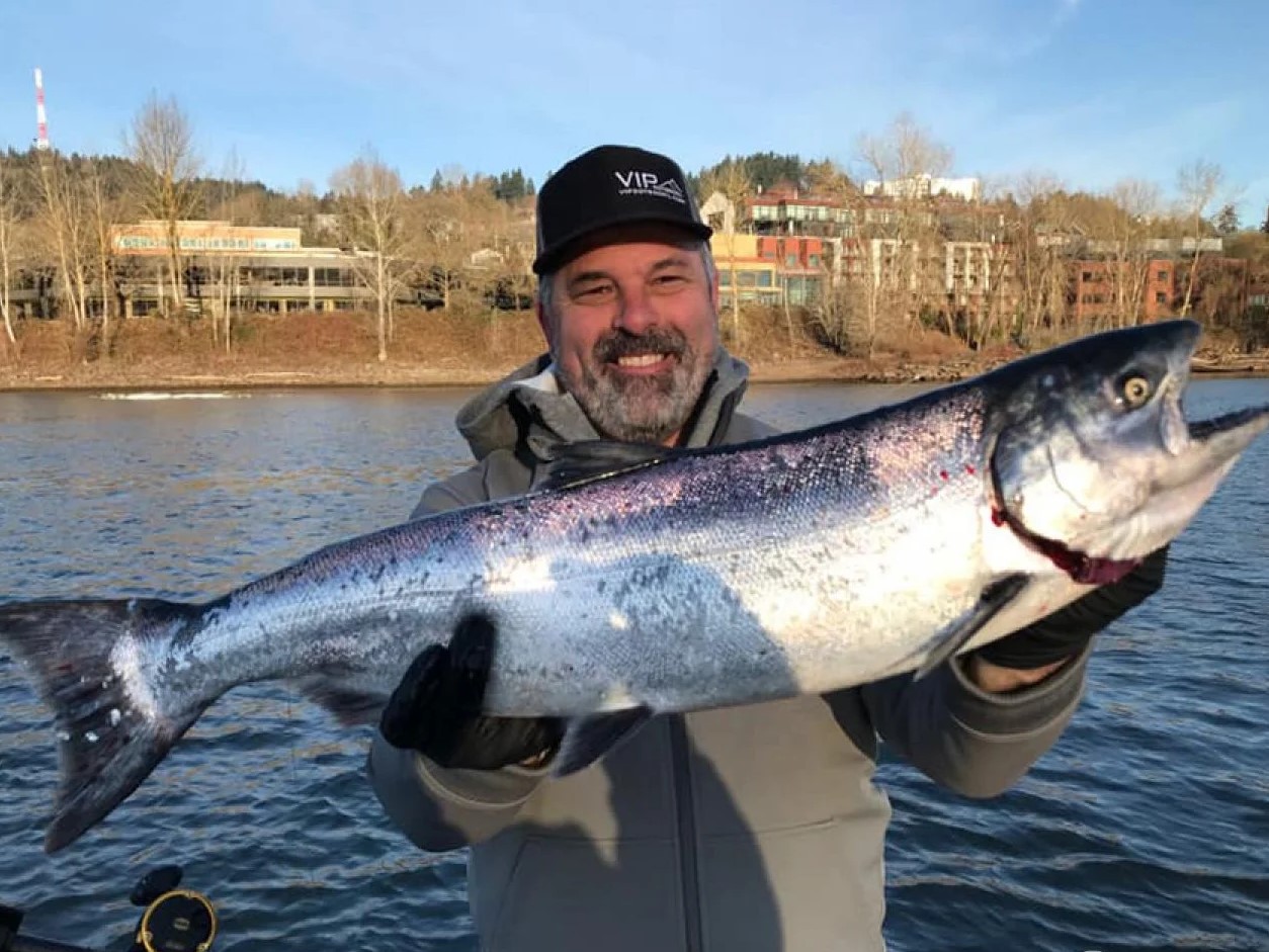 One Chinook Salmon, 33 inches, caught while fishing in OR
