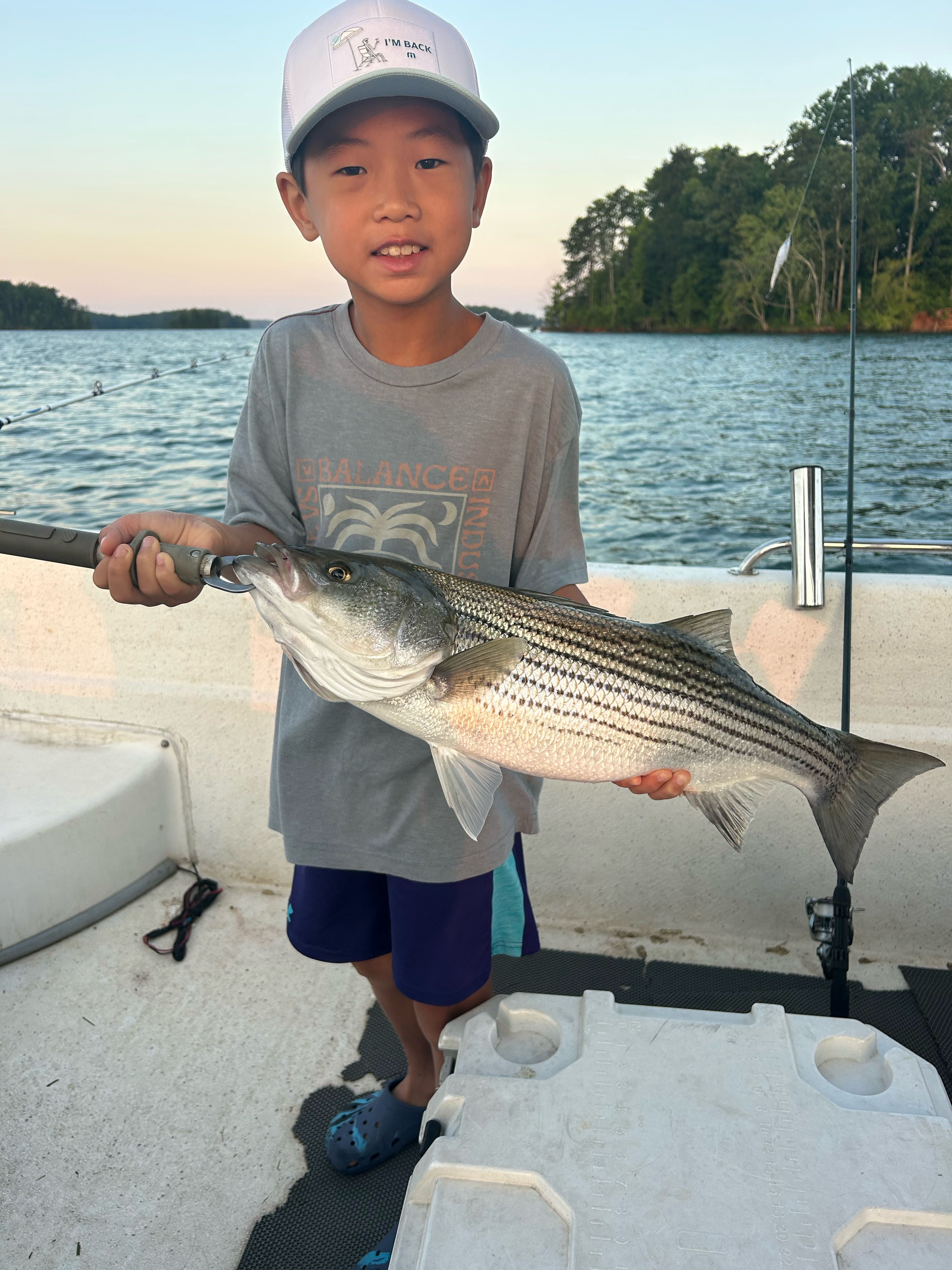Striped bass fishing in Cumming