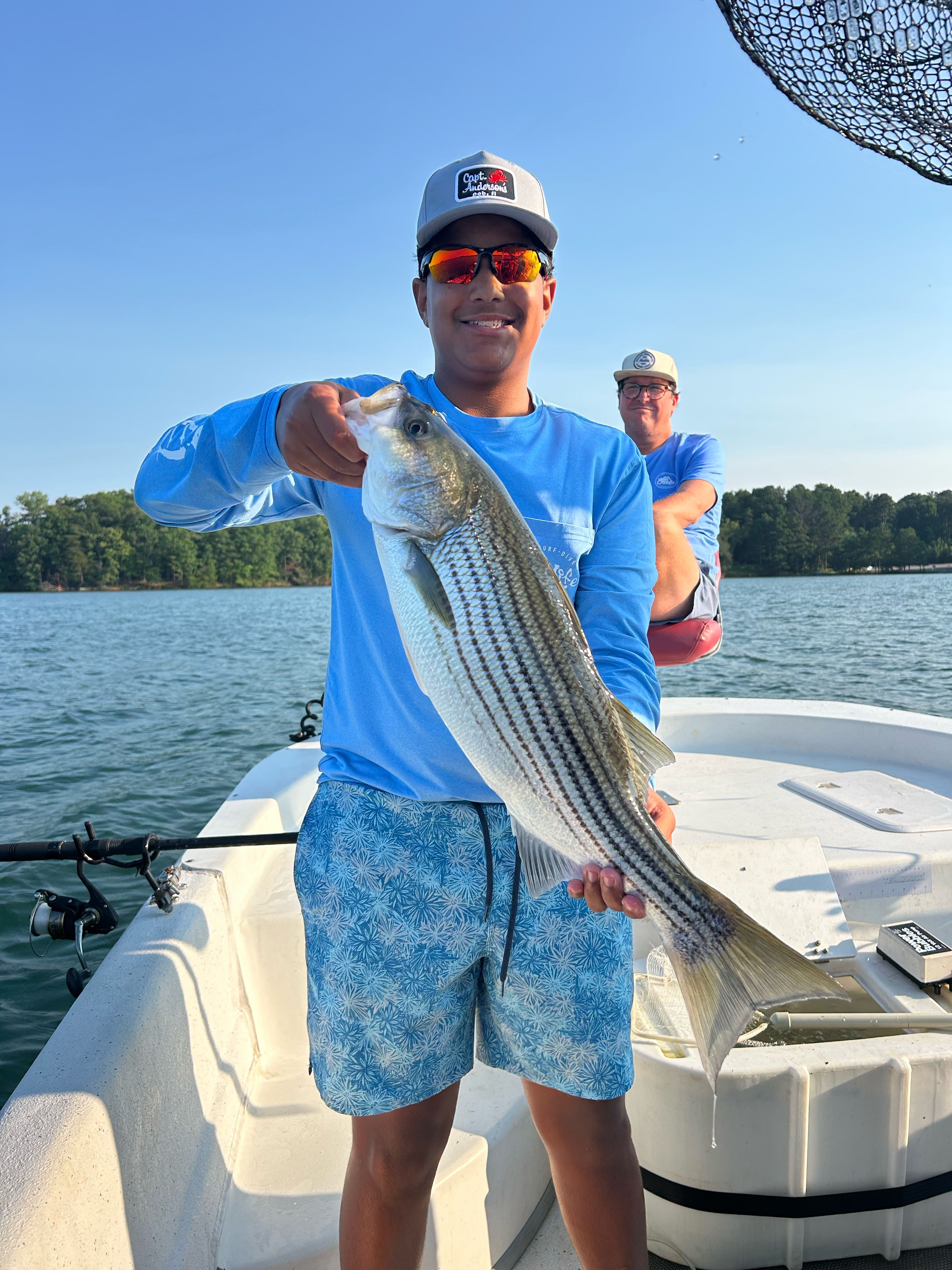 Striped bass caught while fishing in GA