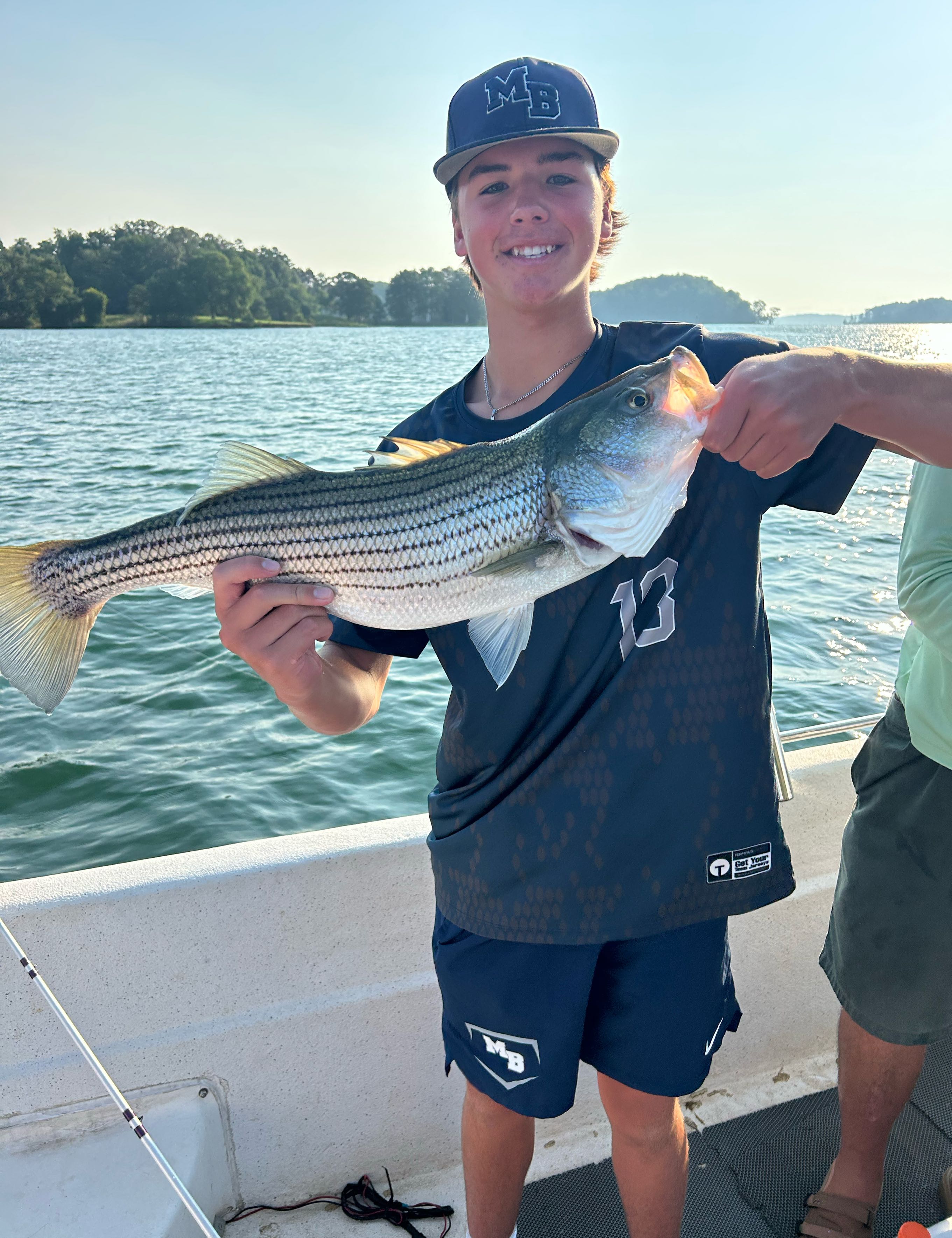 Striped bass caught fishing in GA