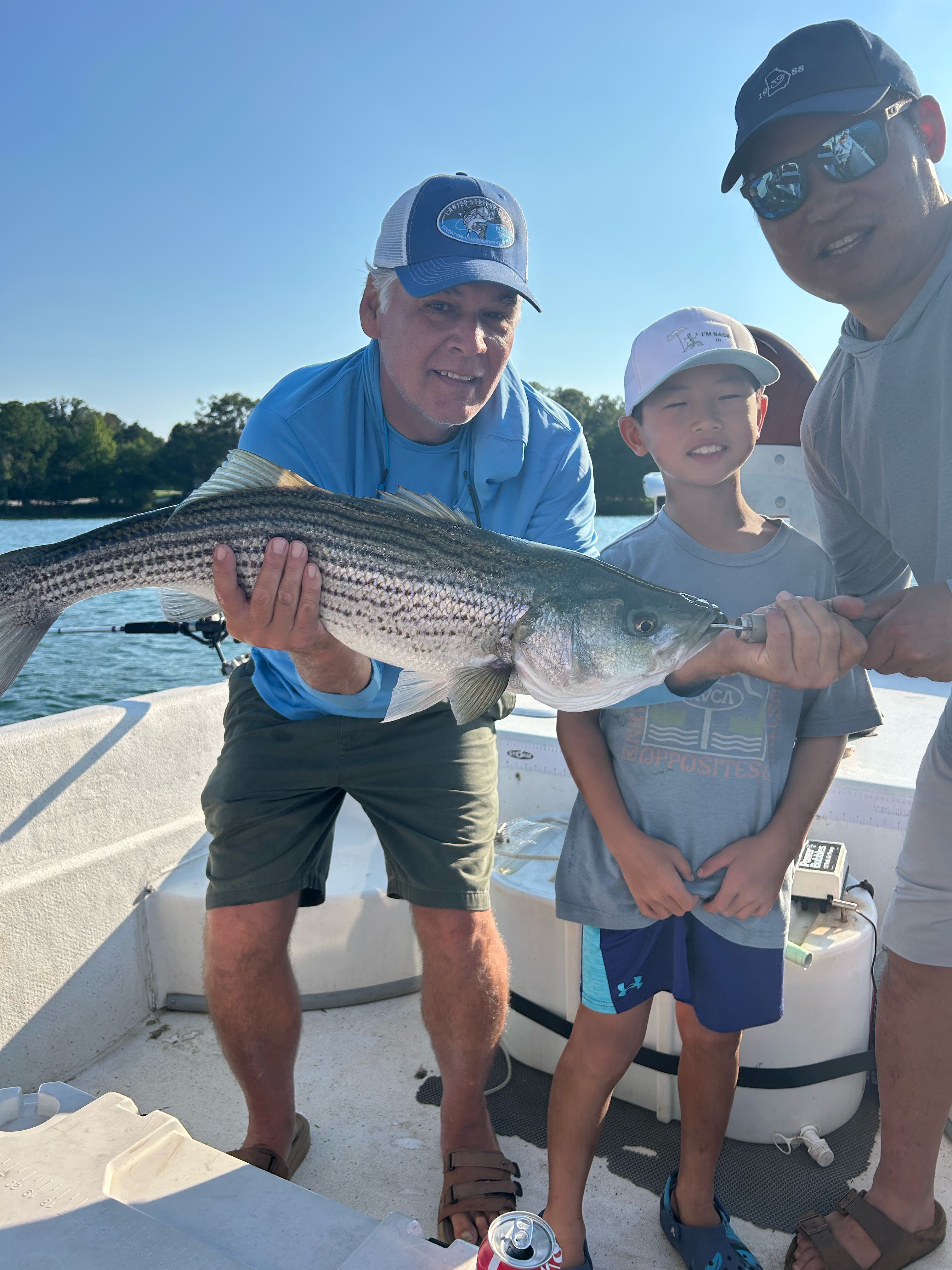 Striped bass caught on fishing trip in GA