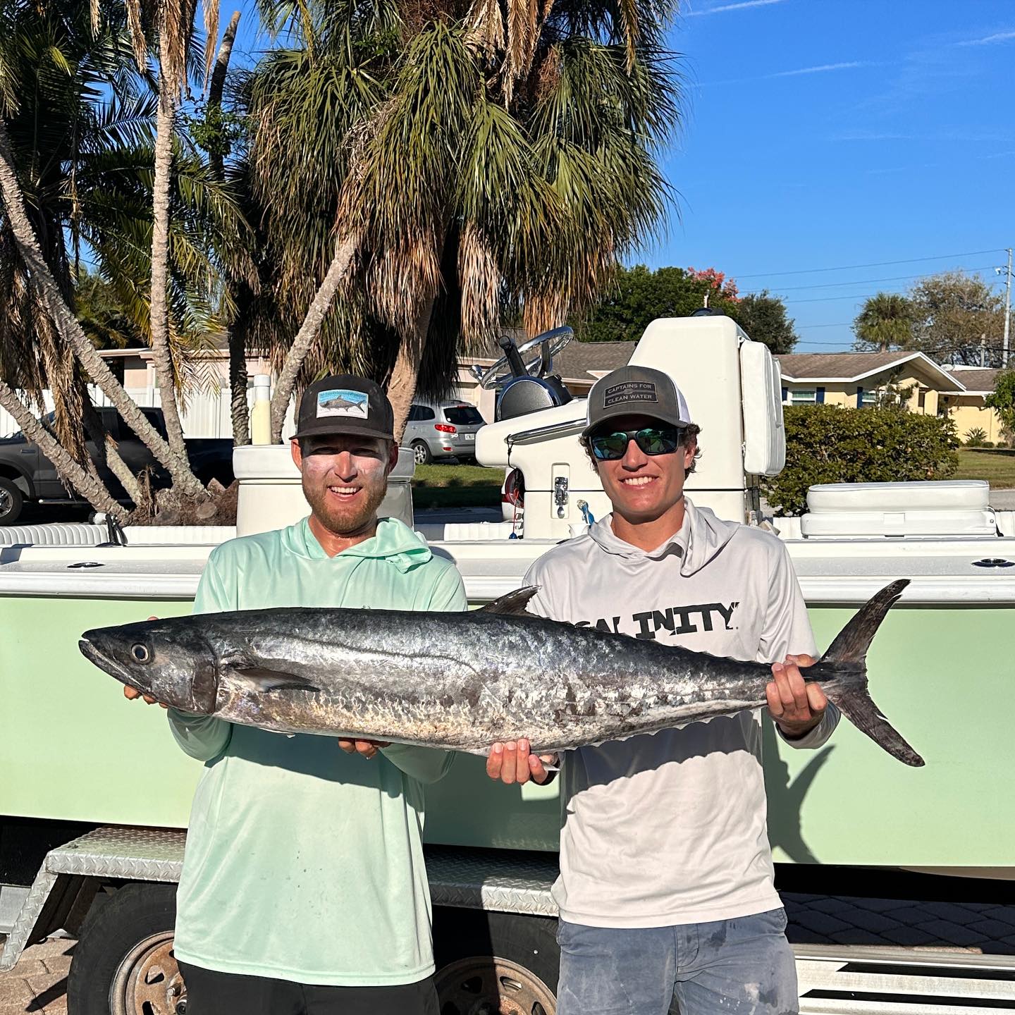 Impressive catch of a King Mackerel fish measuring 33 inches, in FL