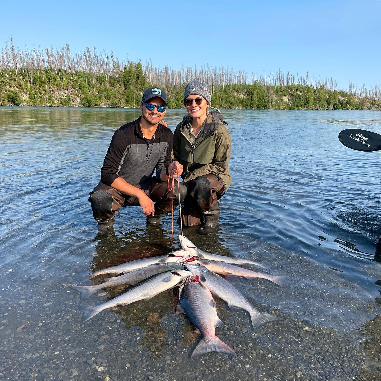 Three big fish caught in Soldotna during fishing