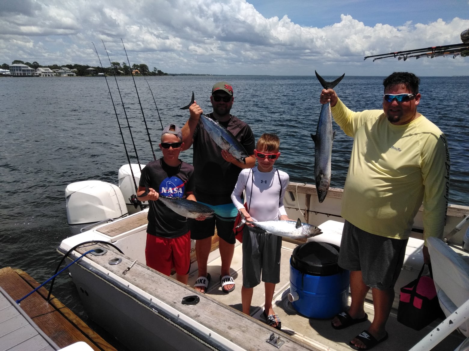 Two King Mackerel and Little Tunny fish caught in FL