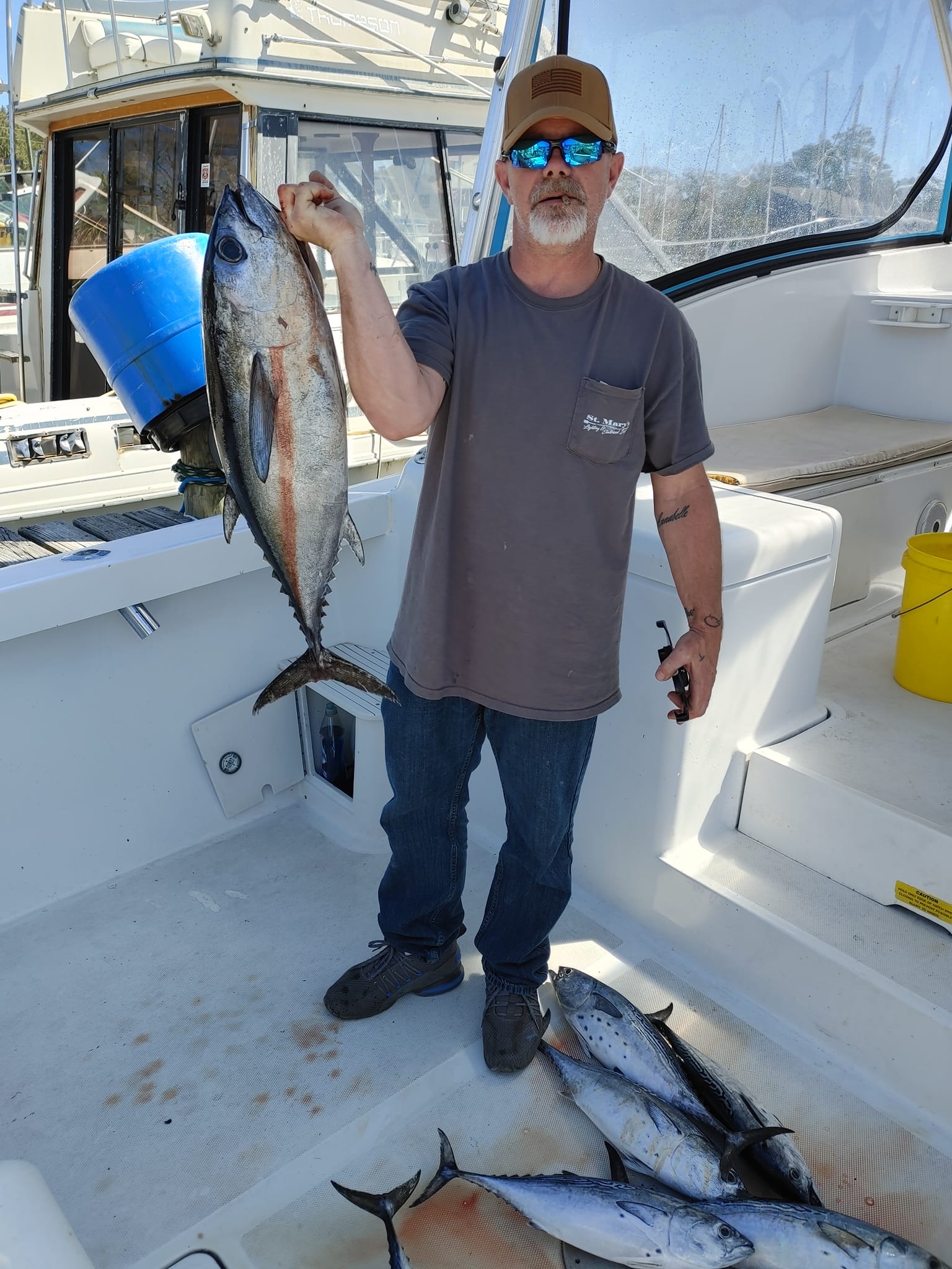 Two big blackfin tuna caught while fishing in FL