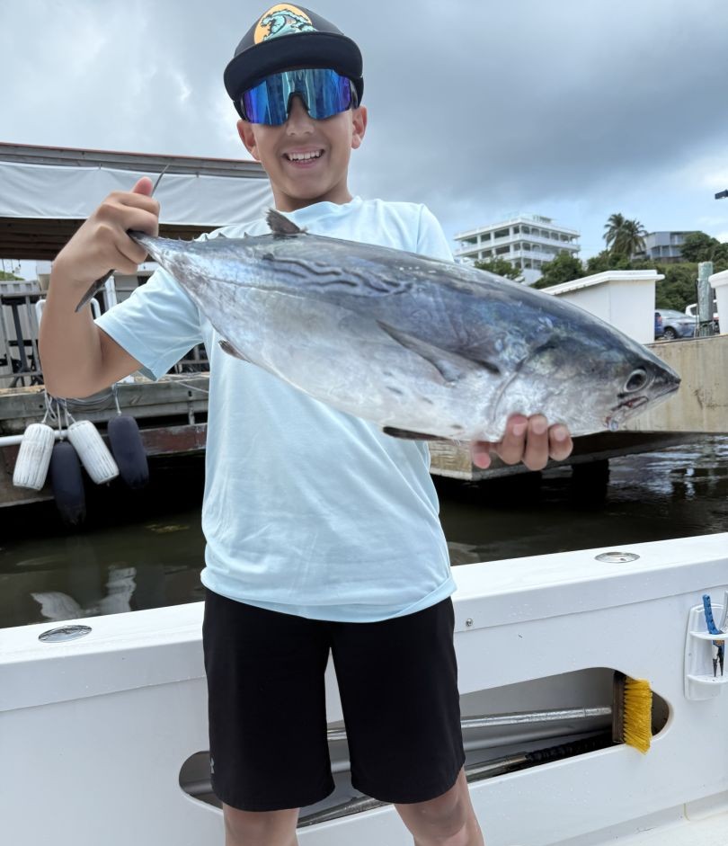 Little tunny caught fishing in San Juan PR