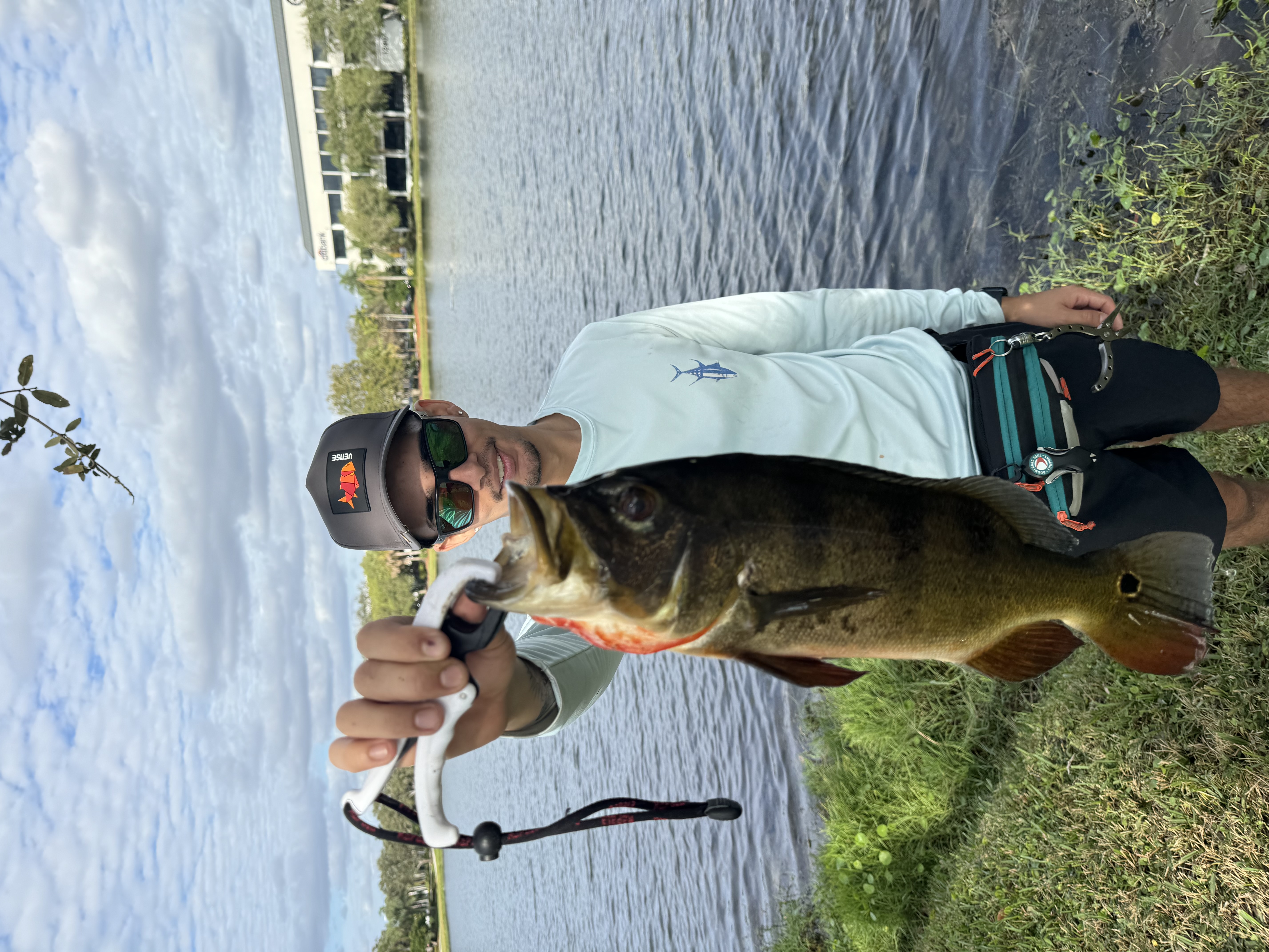 A person fishing in Miami